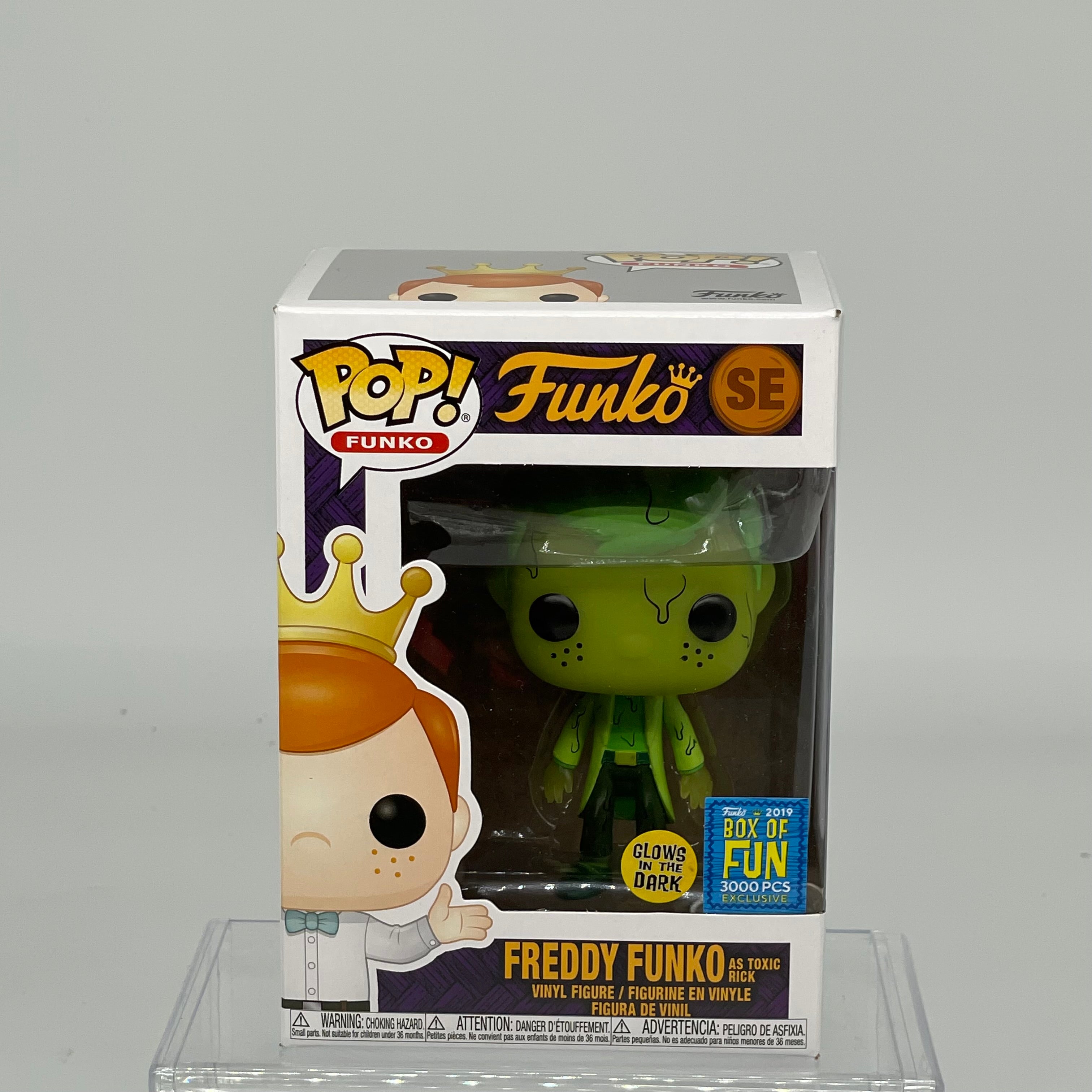 FUNKO POP FREDDY FUNKO AS TOXIC RICK GLOW IN THE DARK SDCC 2019 LE 3000 JJL190501