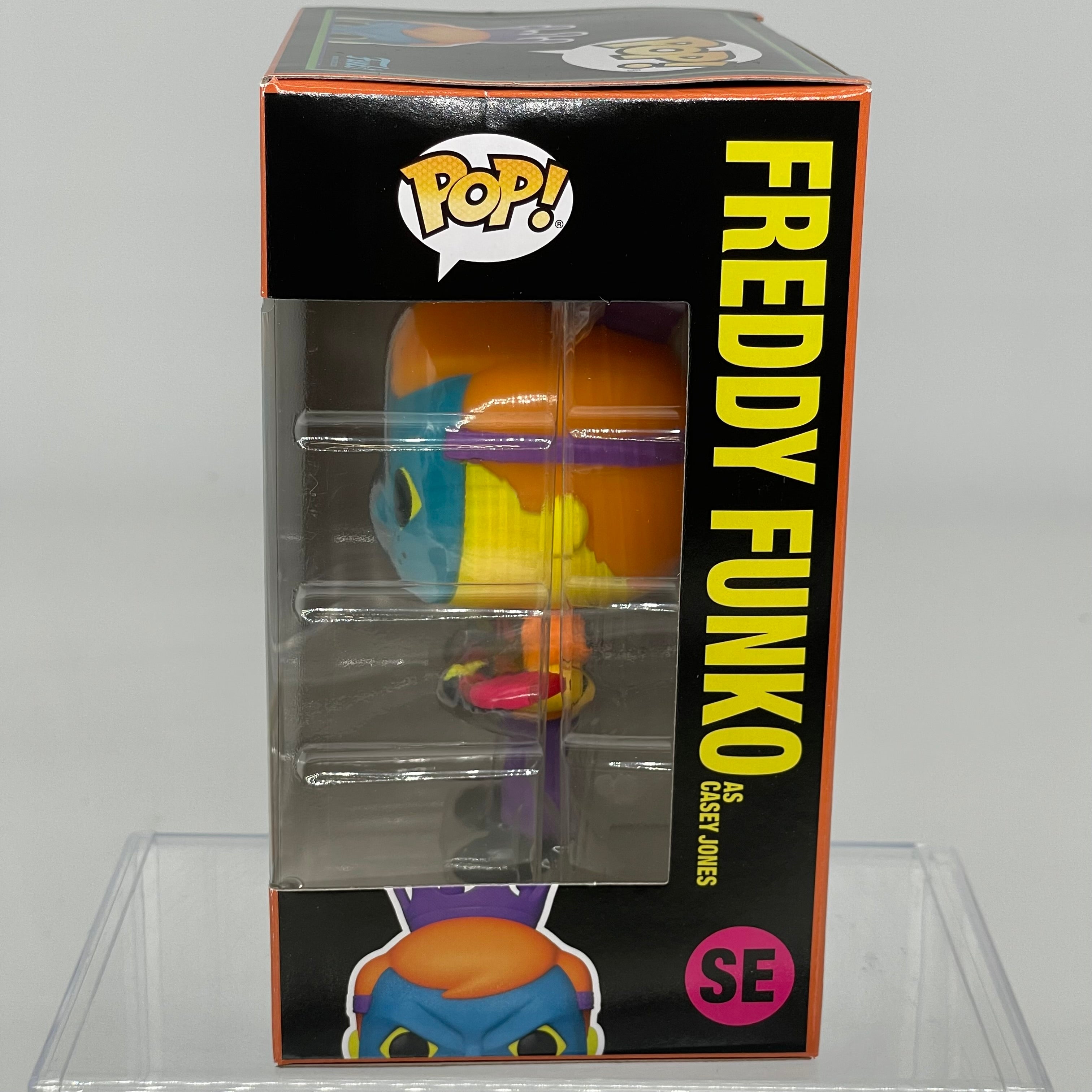 FUNKO POP FREDDY FUNKO AS CASEY JONES BLACKLIGHT NYCC LE 2000 DRM230706