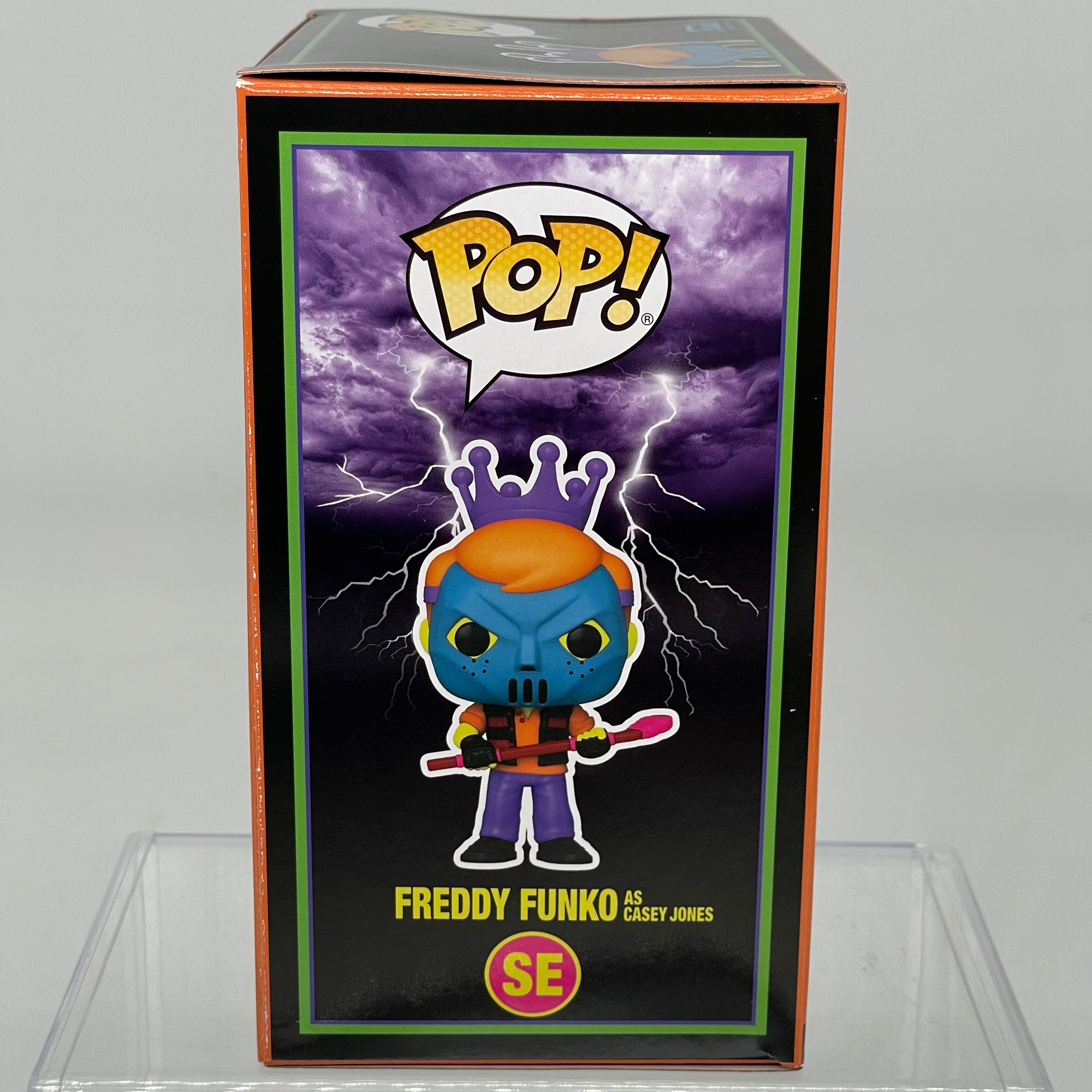 FUNKO POP FREDDY FUNKO AS CASEY JONES BLACKLIGHT NYCC LE 2000 DRM230706