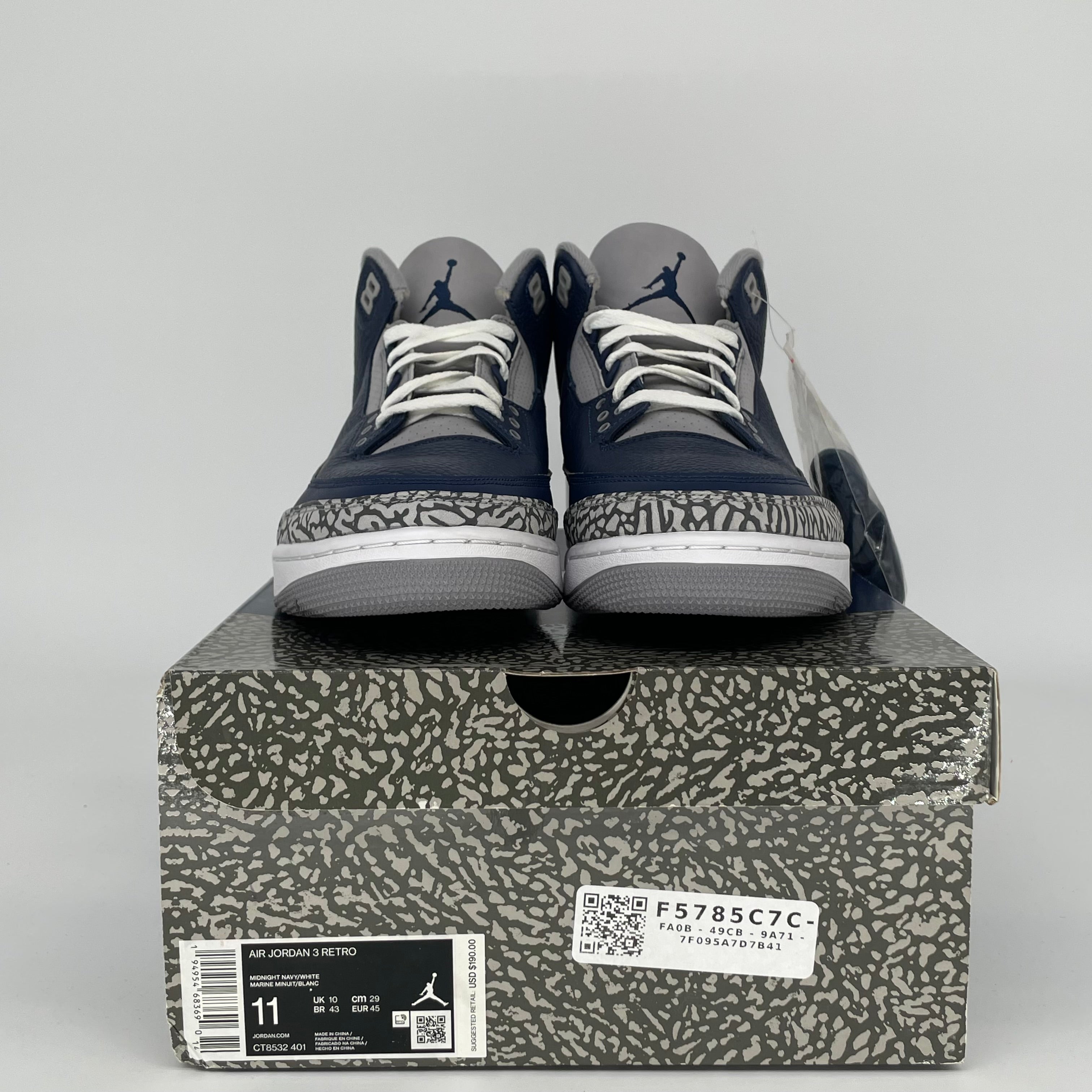 AIR JORDAN 3 GEORGETOWN SIZE 11 CT8532-401