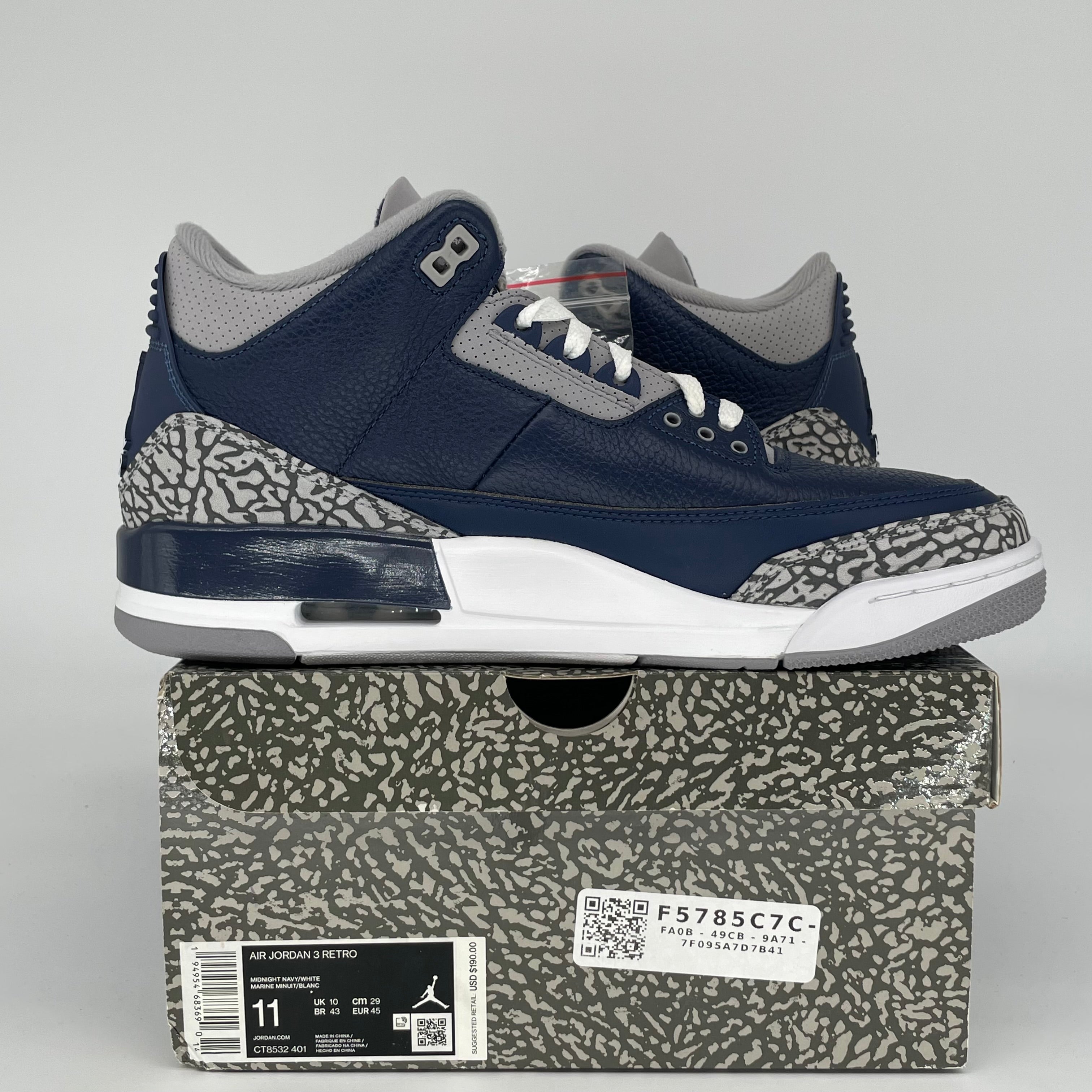 AIR JORDAN 3 GEORGETOWN SIZE 11 CT8532-401