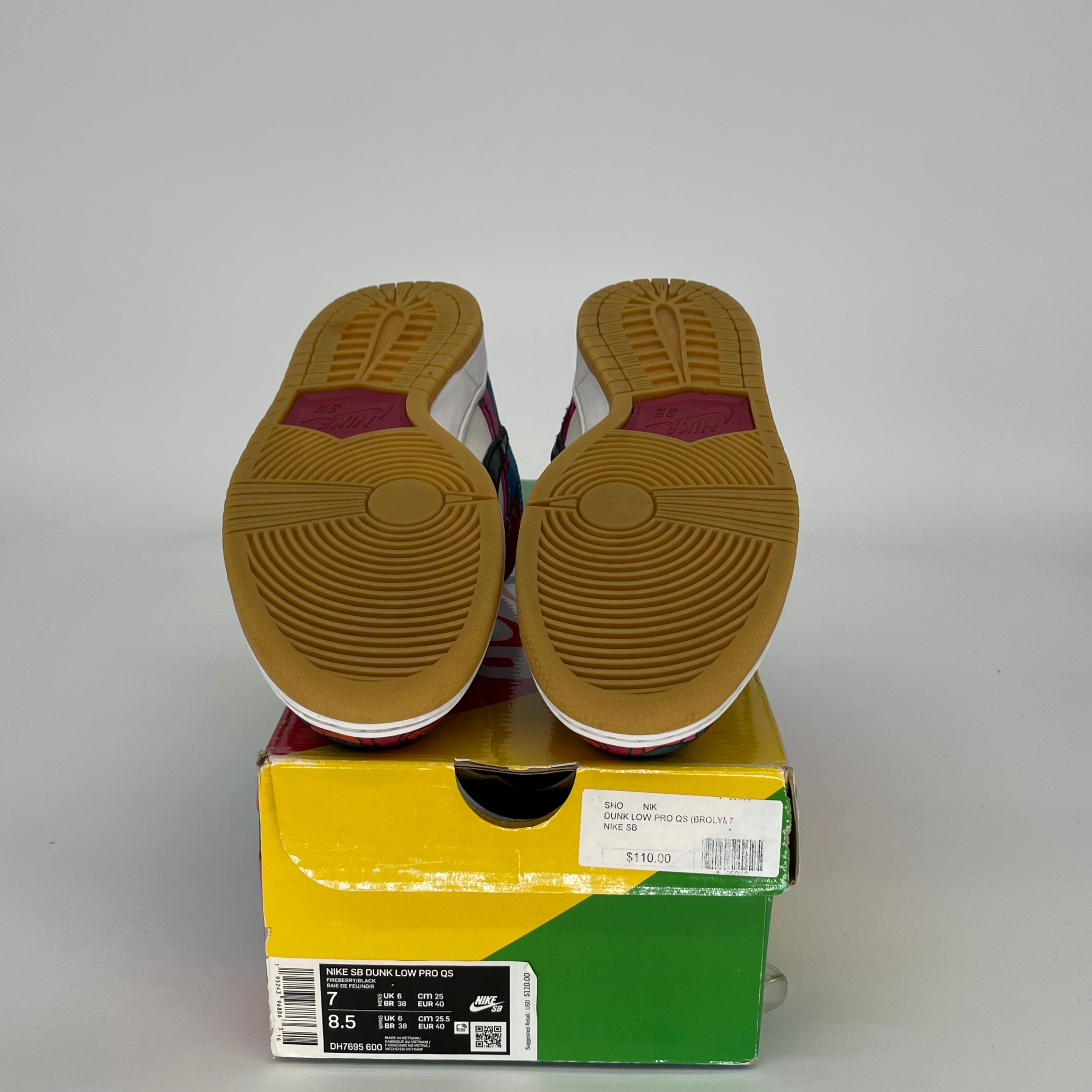 NIKE SB DUNK LOW PARRA ABSTRACT ART SIZE 7 DH7695-600