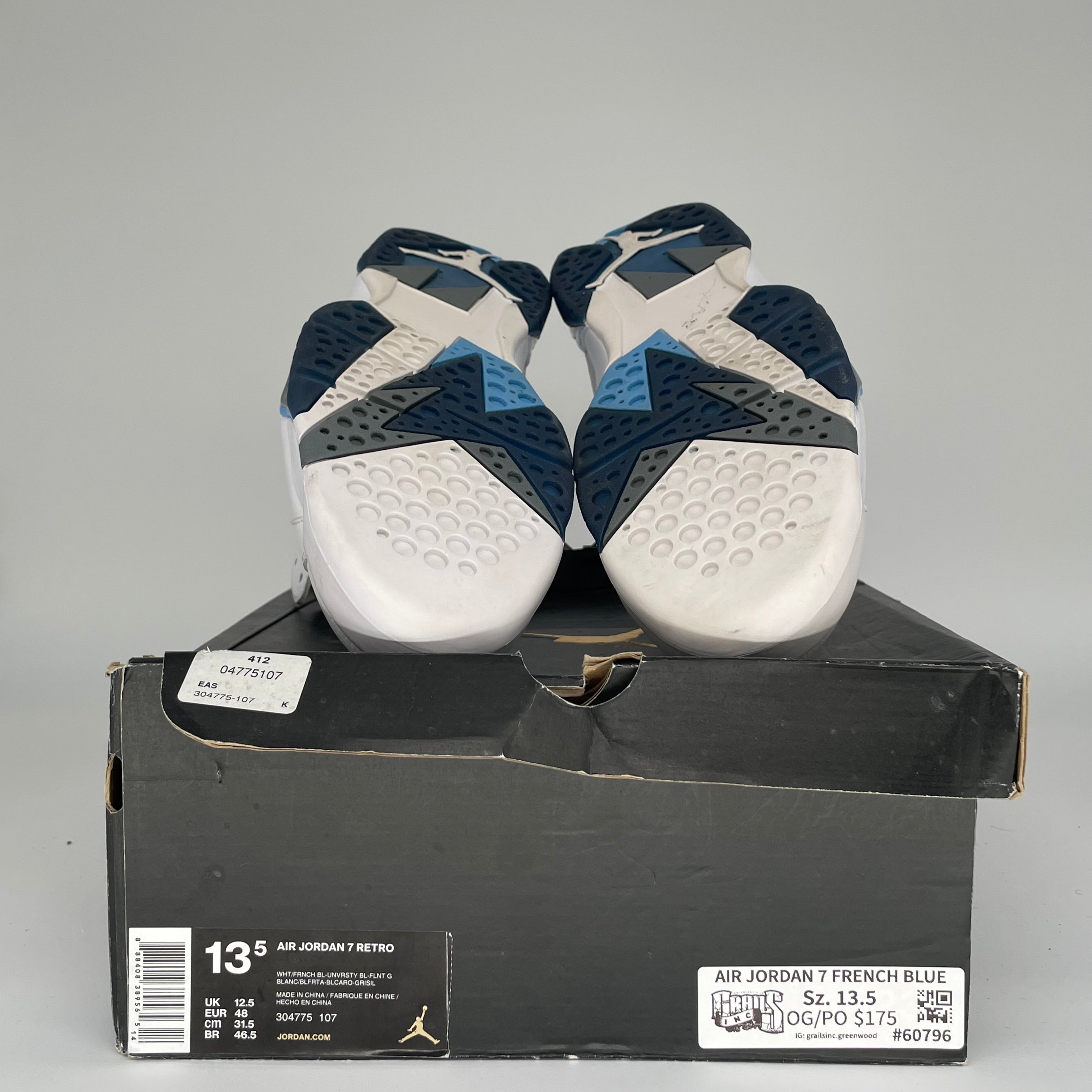 AIR JORDAN 7 FRENCH BLUE SIZE 13.5/15W 304775-107