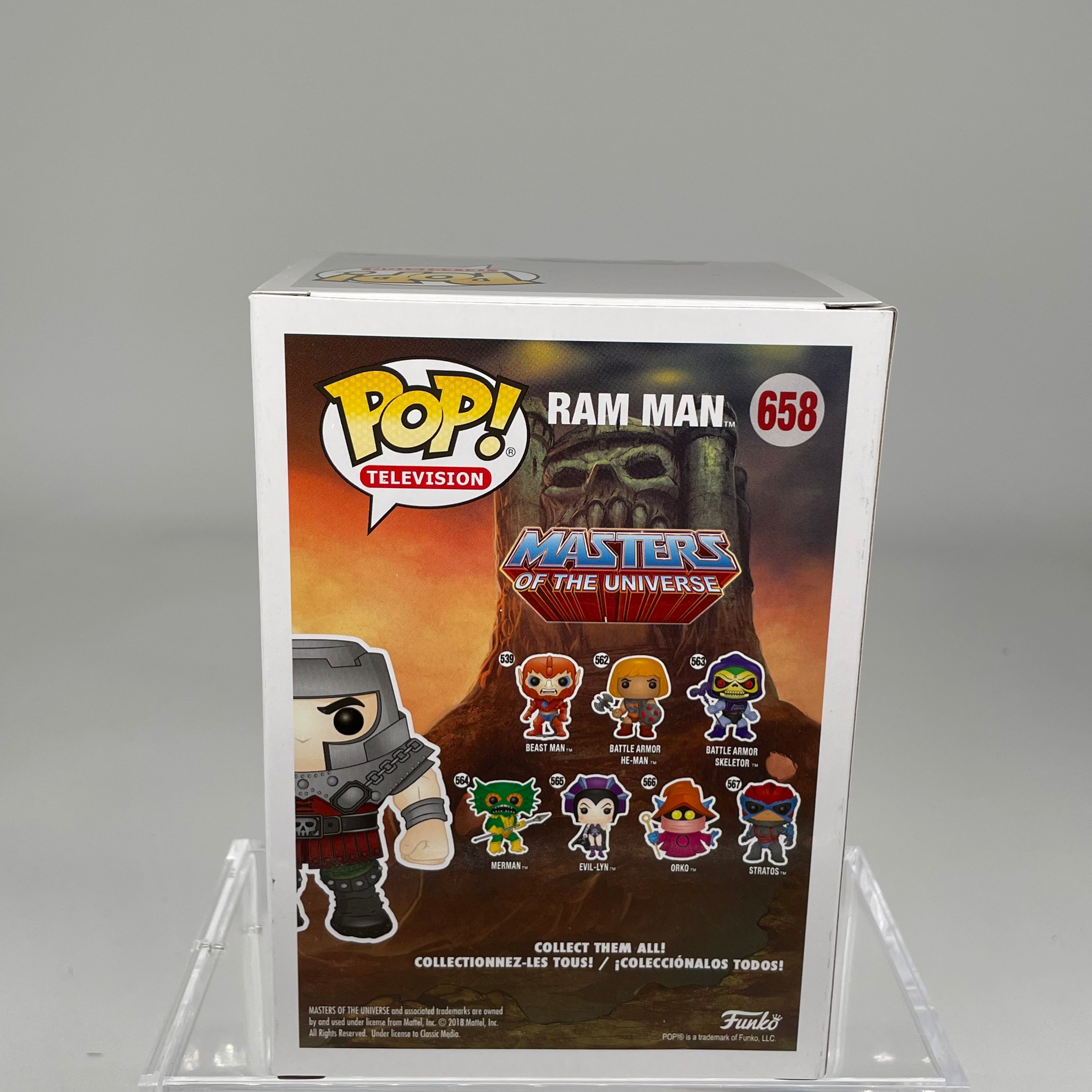 FUNKO POP RAM MAN 658 MOTU 2018 SHARED