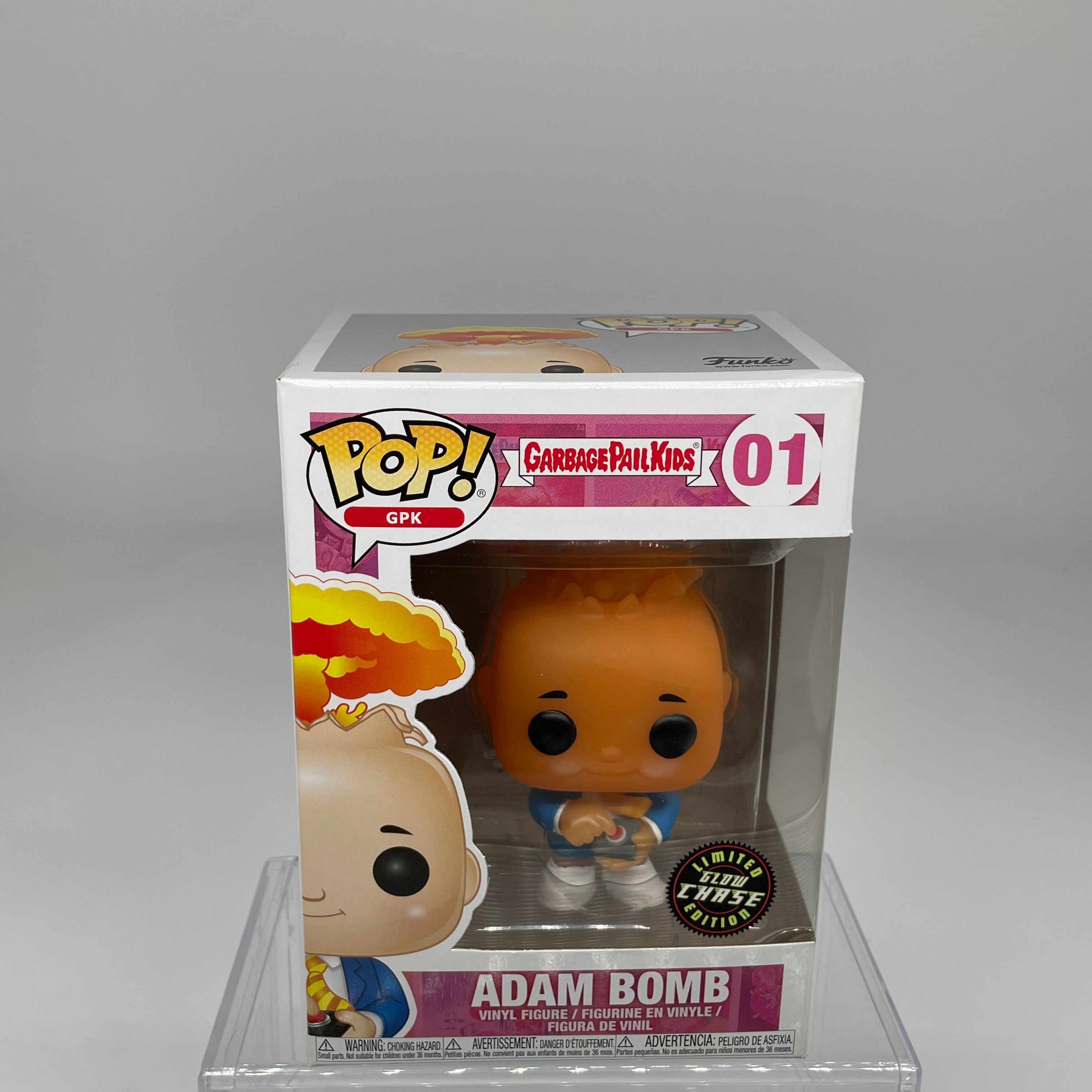 FUNKO POP ADAM BOMB GLOW IN THE DARK CHASE #01 GARBAGE PAIL KIDS