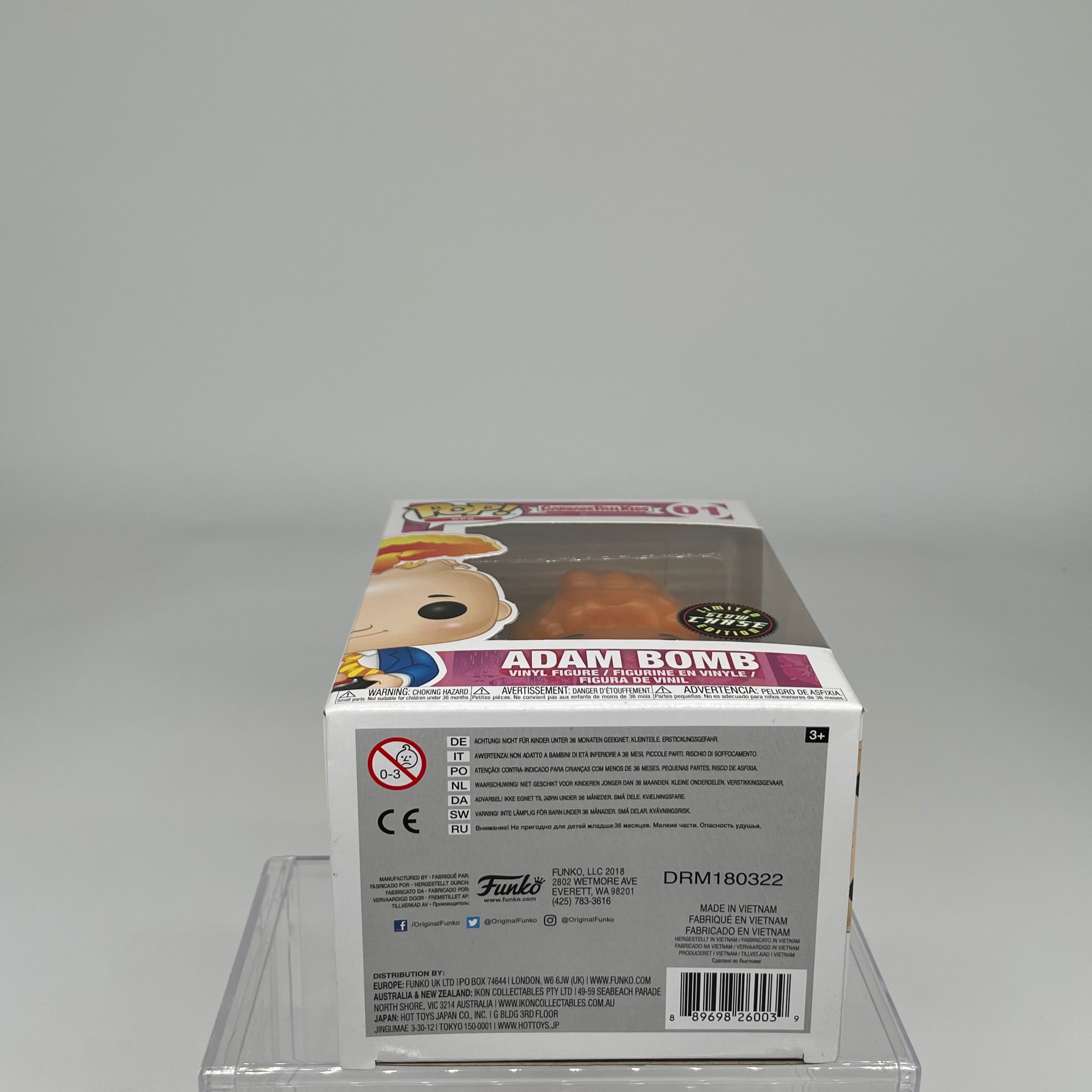 FUNKO POP ADAM BOMB GLOW IN THE DARK CHASE #01 GARBAGE PAIL KIDS