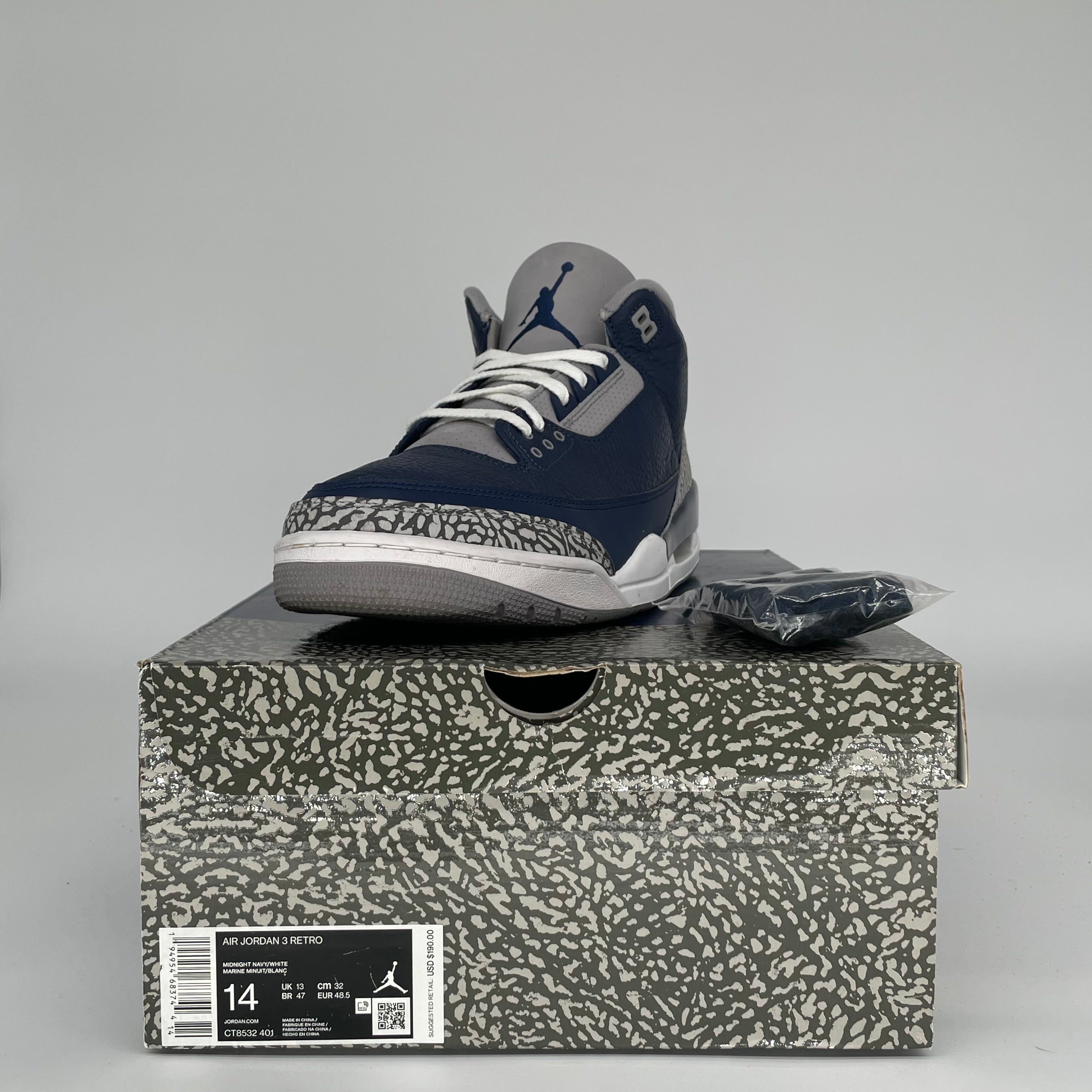 AIR JORDAN 3 GEORGETOWN SIZE 14 CT8532-401