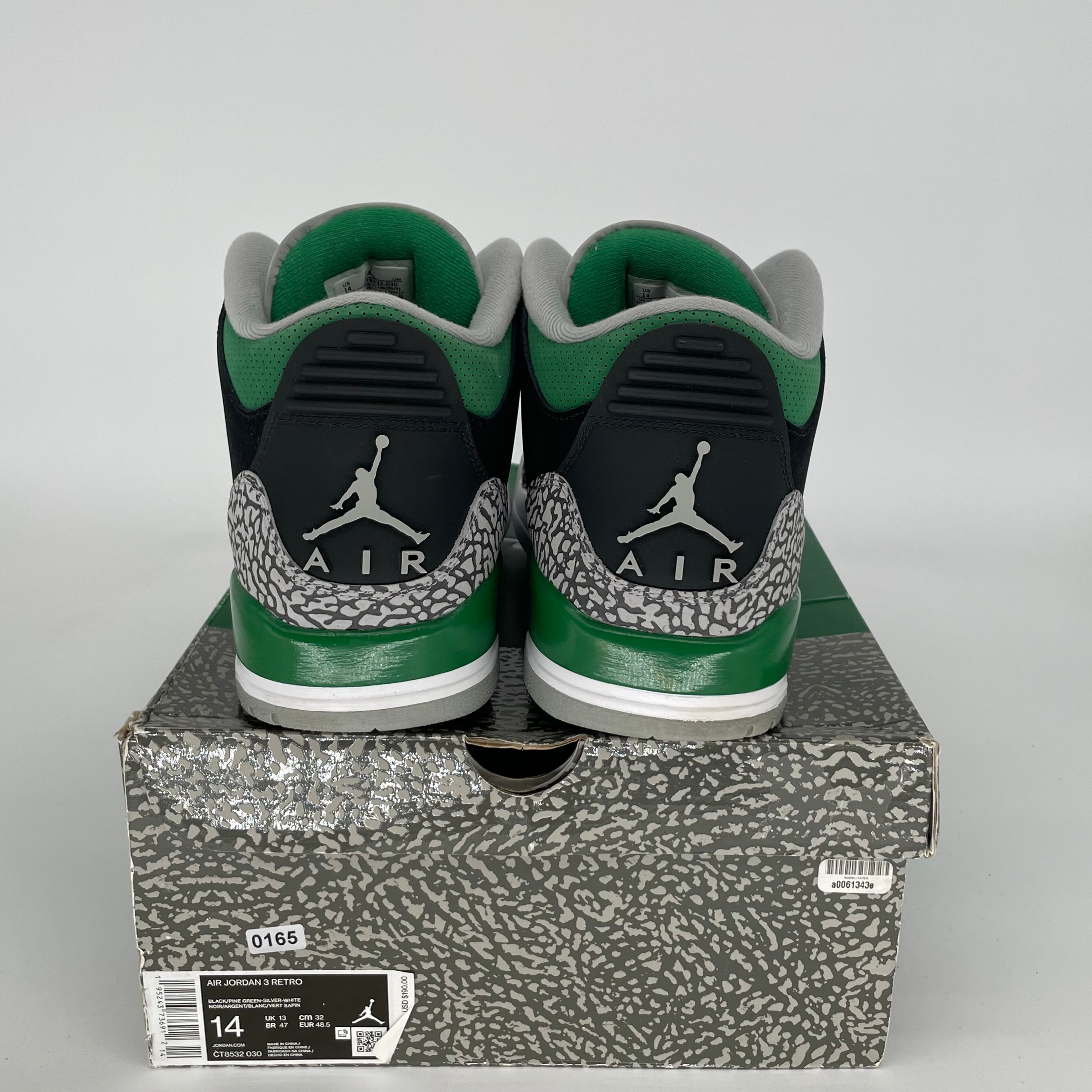 AIR JORDAN 3 PINE GREEN SIZE 14 CT8532-030