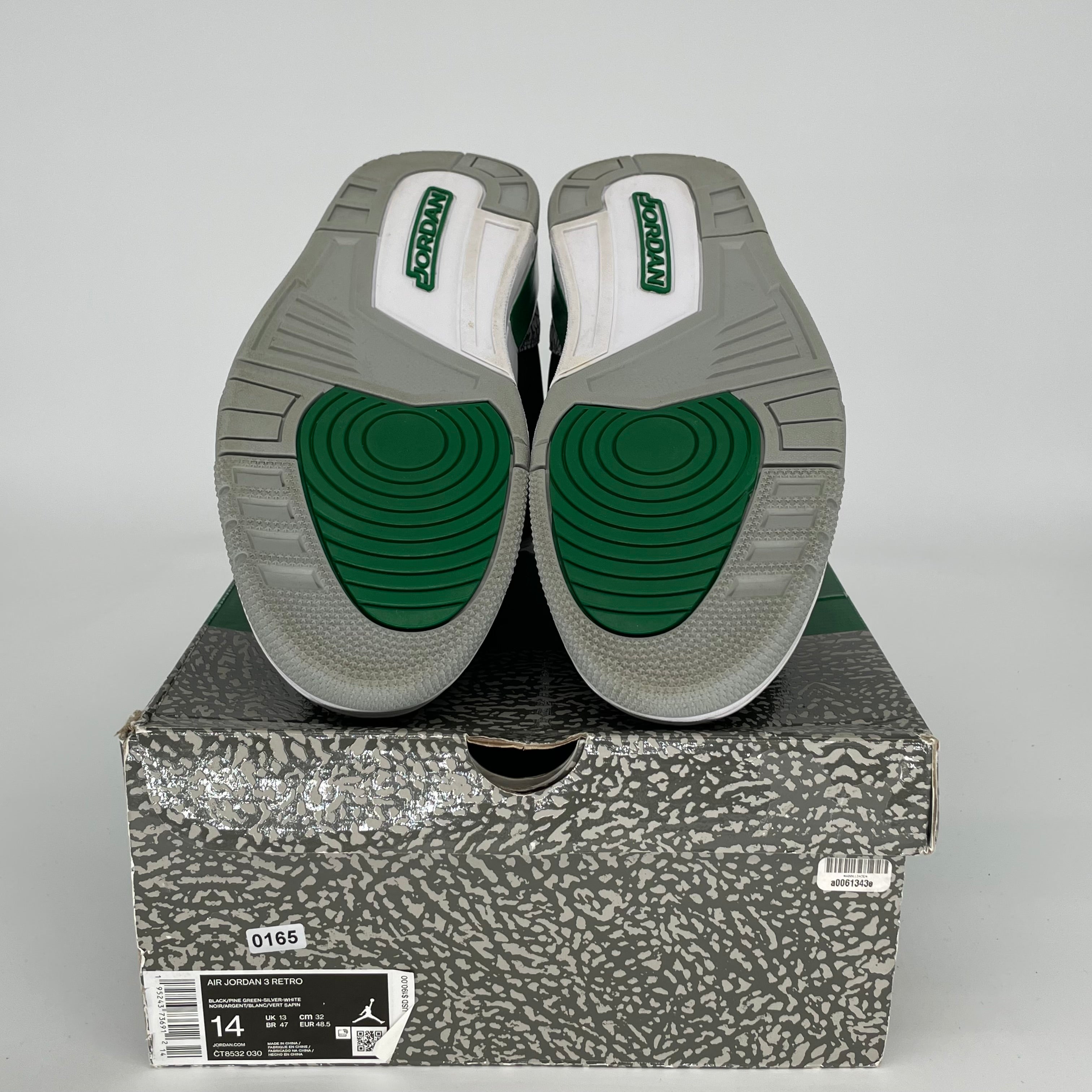 AIR JORDAN 3 PINE GREEN SIZE 14 CT8532-030