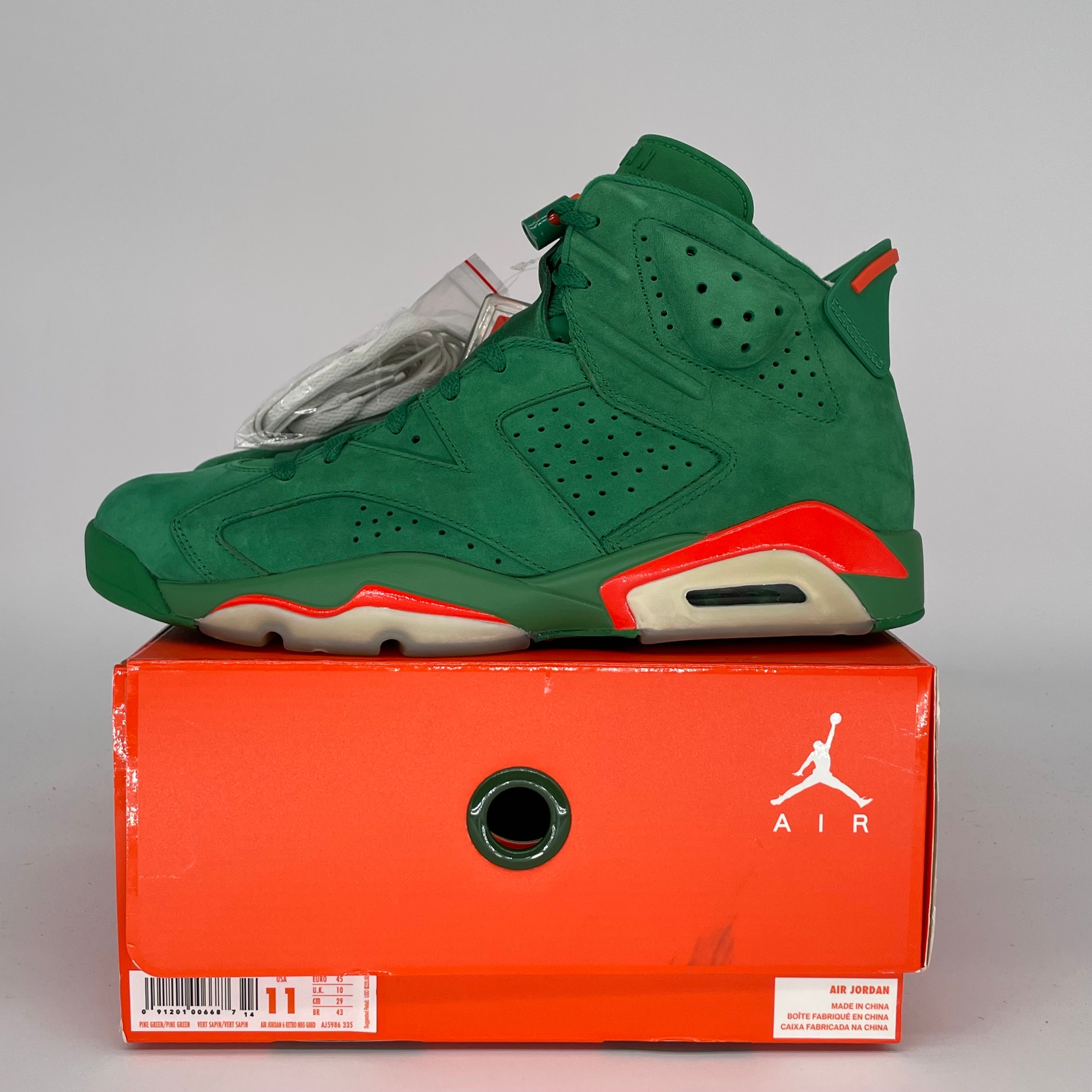 AIR JORDAN 6 GATORADE GREEN SIZE 11AJ5986-335