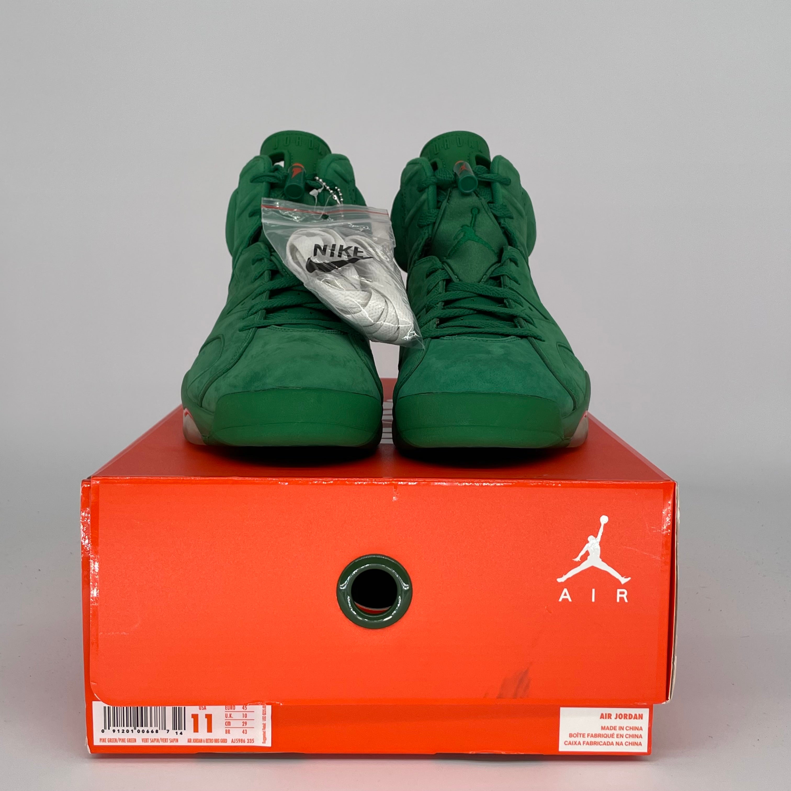 AIR JORDAN 6 GATORADE GREEN SIZE 11AJ5986-335