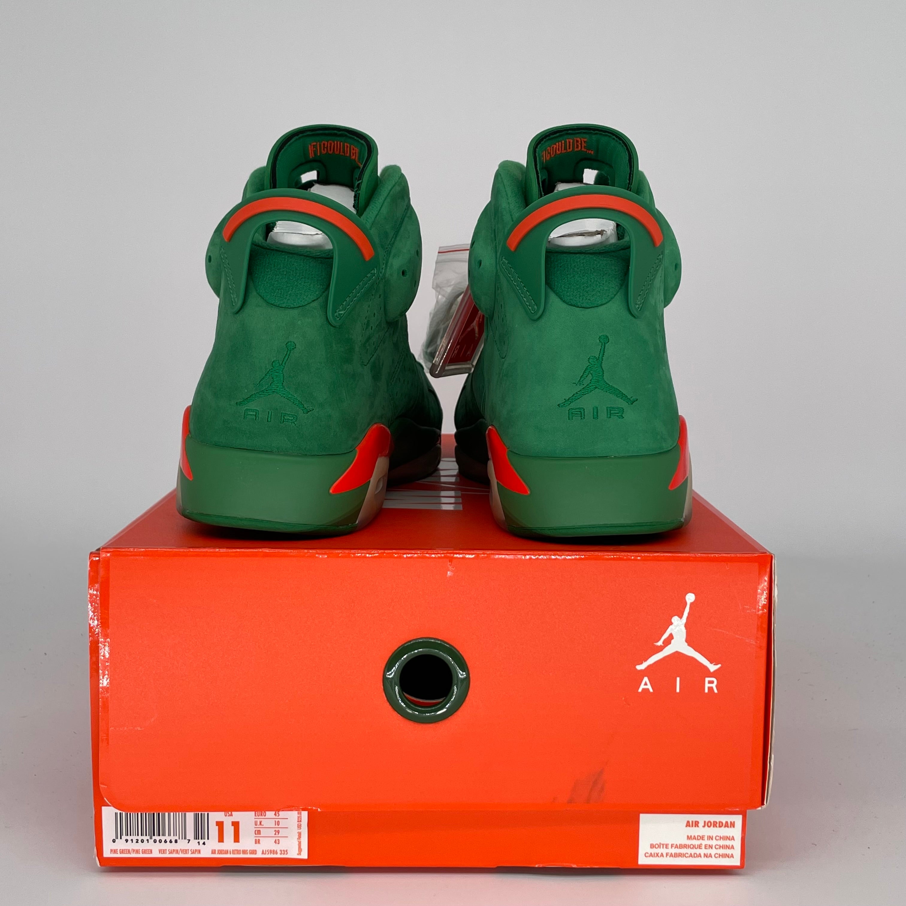 AIR JORDAN 6 GATORADE GREEN SIZE 11AJ5986-335