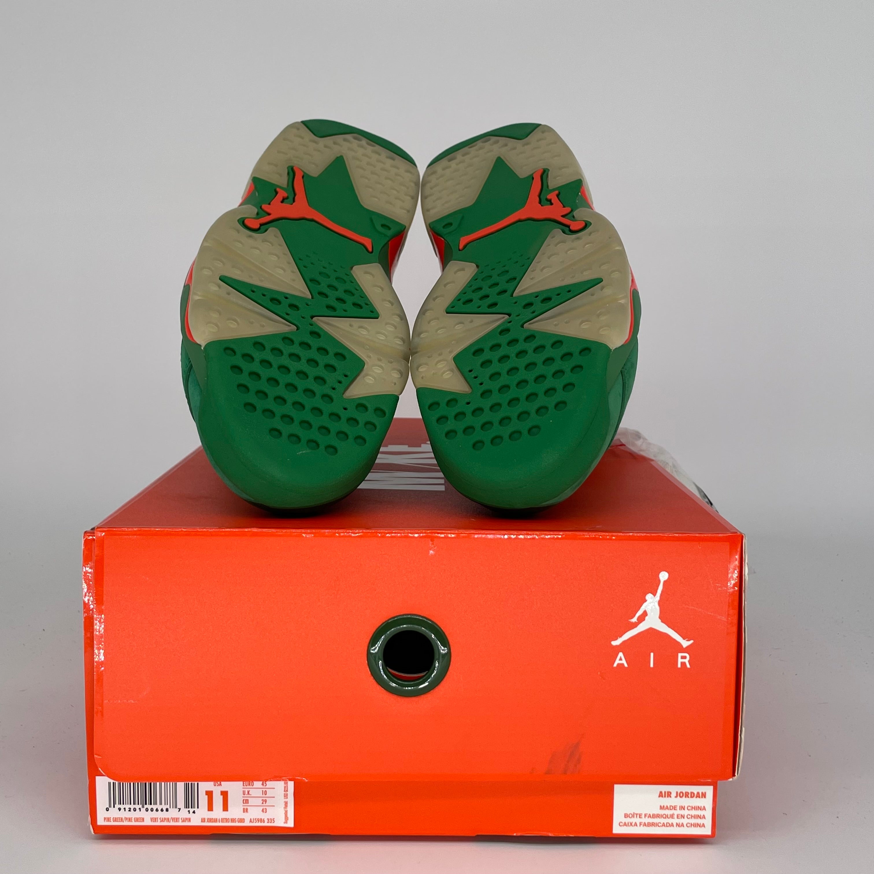 AIR JORDAN 6 GATORADE GREEN SIZE 11AJ5986-335