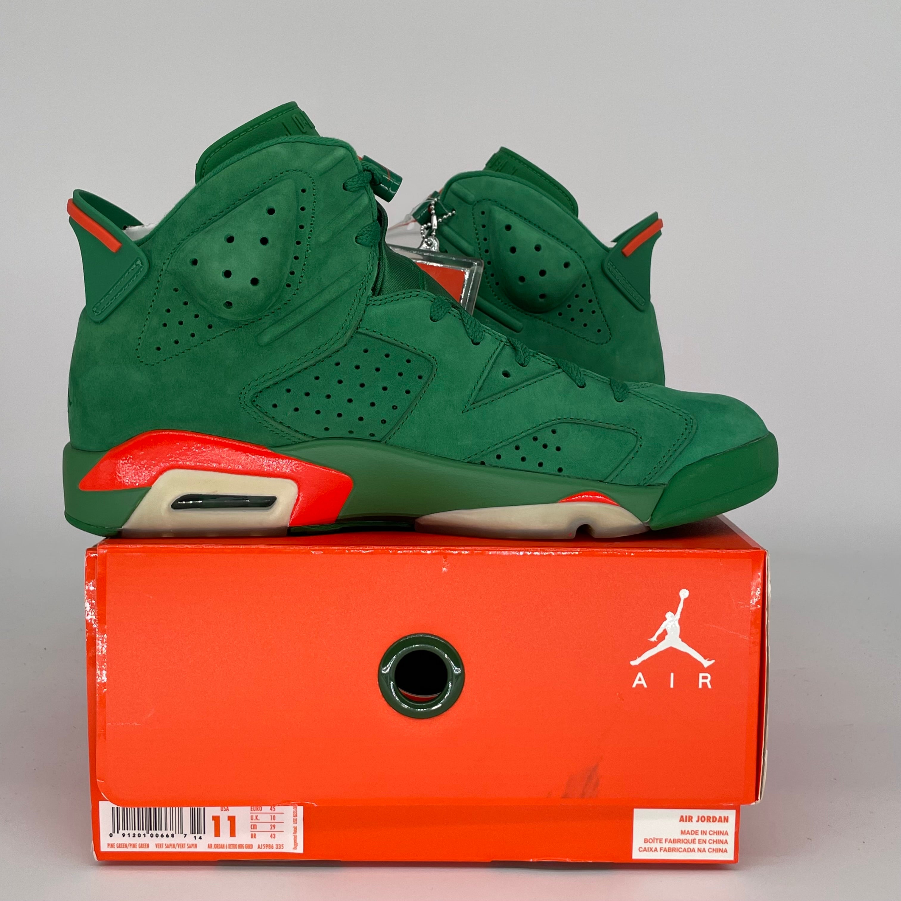 AIR JORDAN 6 GATORADE GREEN SIZE 11AJ5986-335