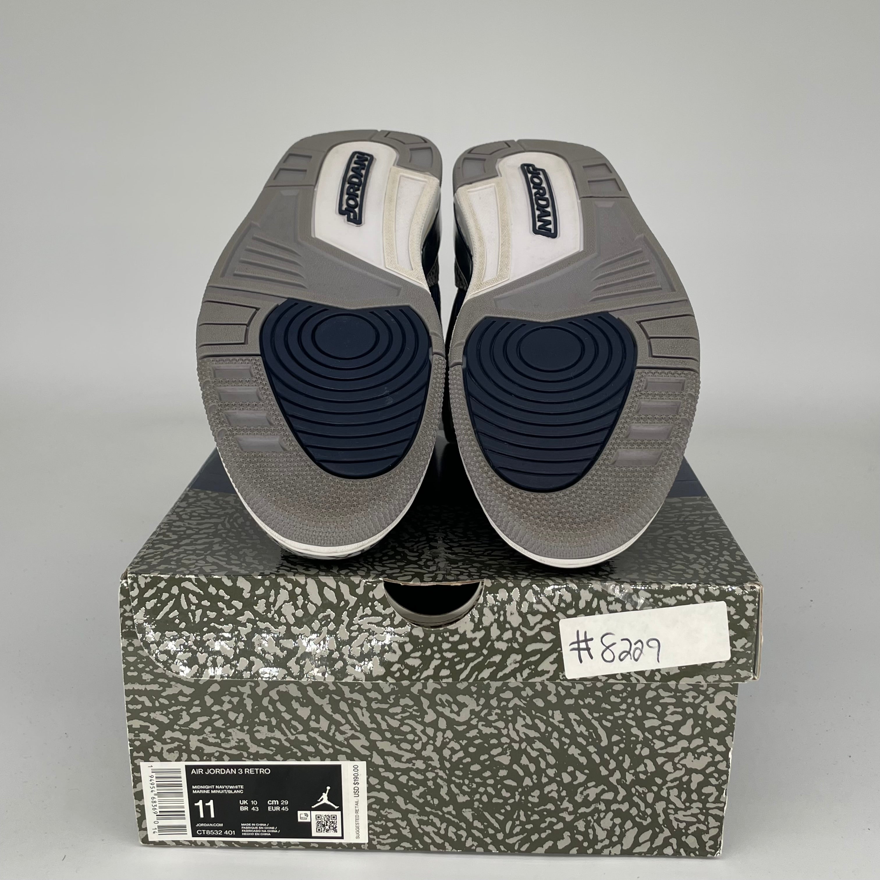 AIR JORDAN 3 GEORGETOWN SIZE 11 CT8532-401