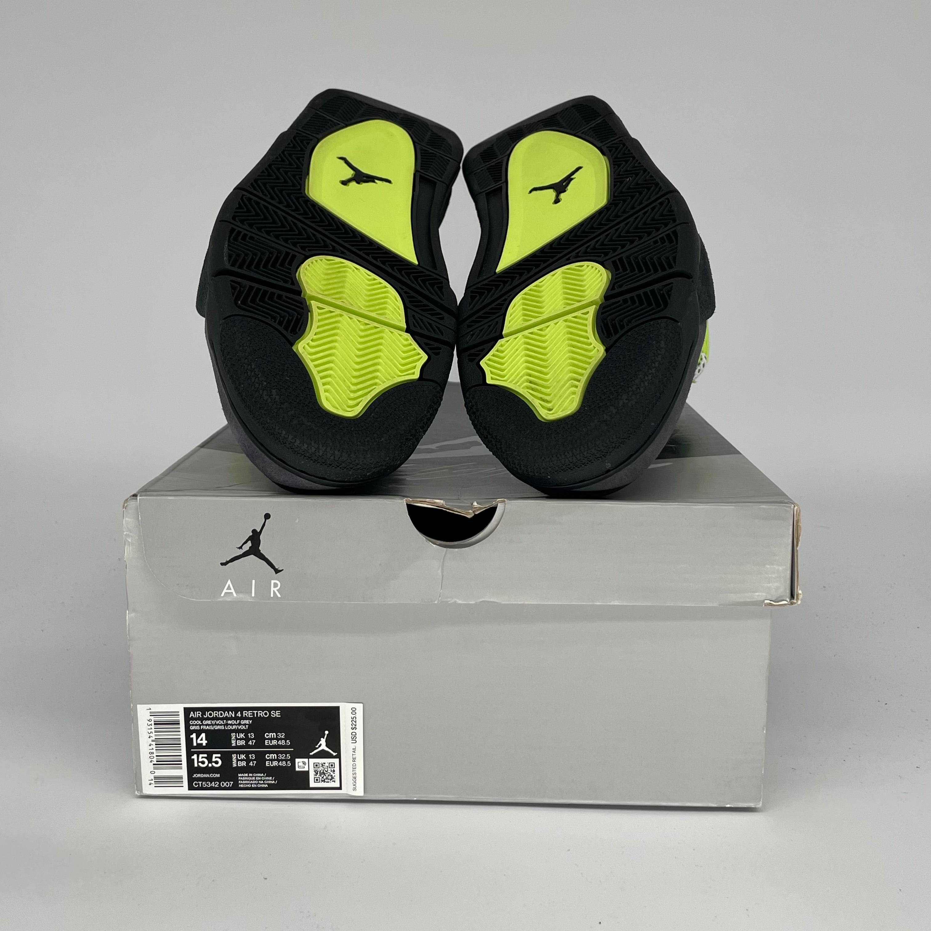 AIR JORDAN 4 NEON 95 SIZE 14/15.5W CT5342-007