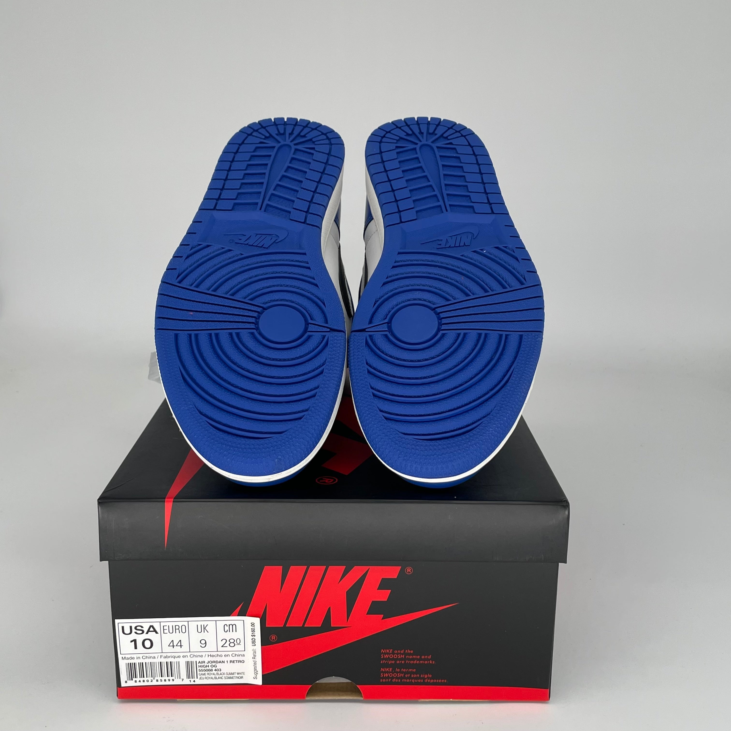 AIR JORDAN 1 GAME ROYAL SIZE 10 555088-403