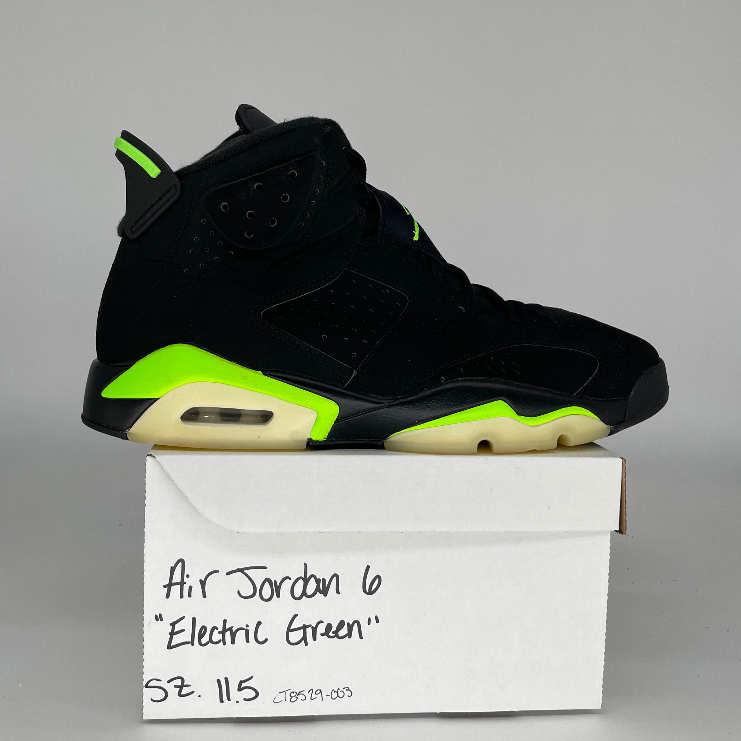 AIR JORDAN 6 ELECTRIC GREEN SIZE 11.5 CT8529-003