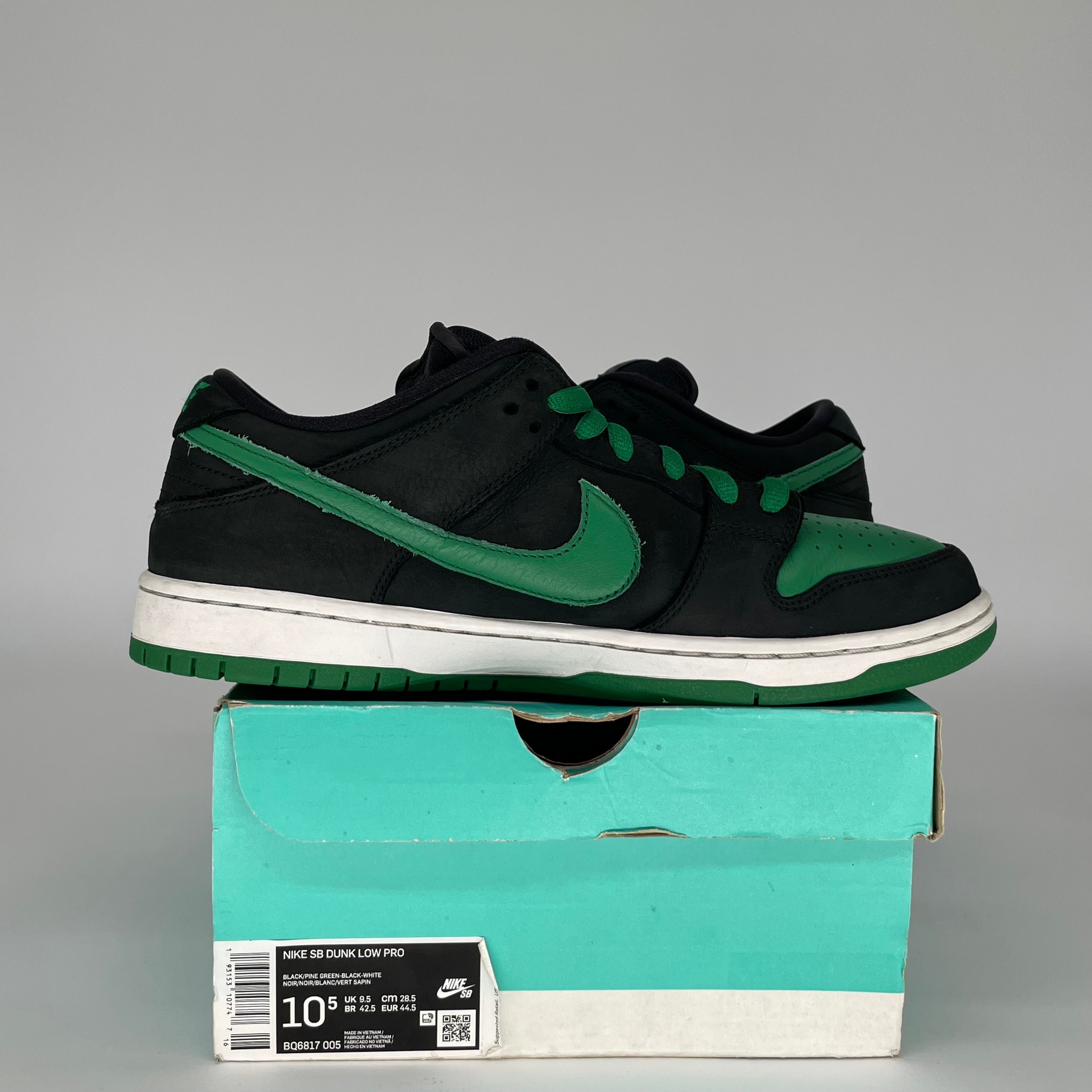 NIKE SB DUNK LOW J PACK PINE GREEN SIZE 10.5 BQ6817-005