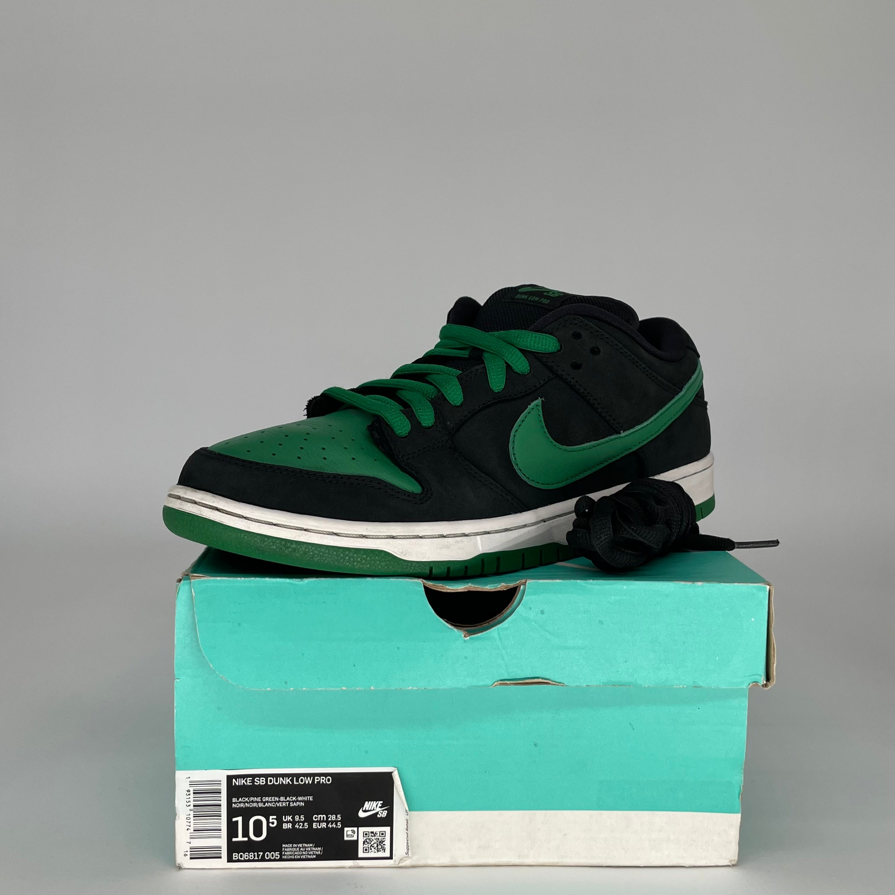 NIKE SB DUNK LOW J PACK PINE GREEN SIZE 10.5 BQ6817-005