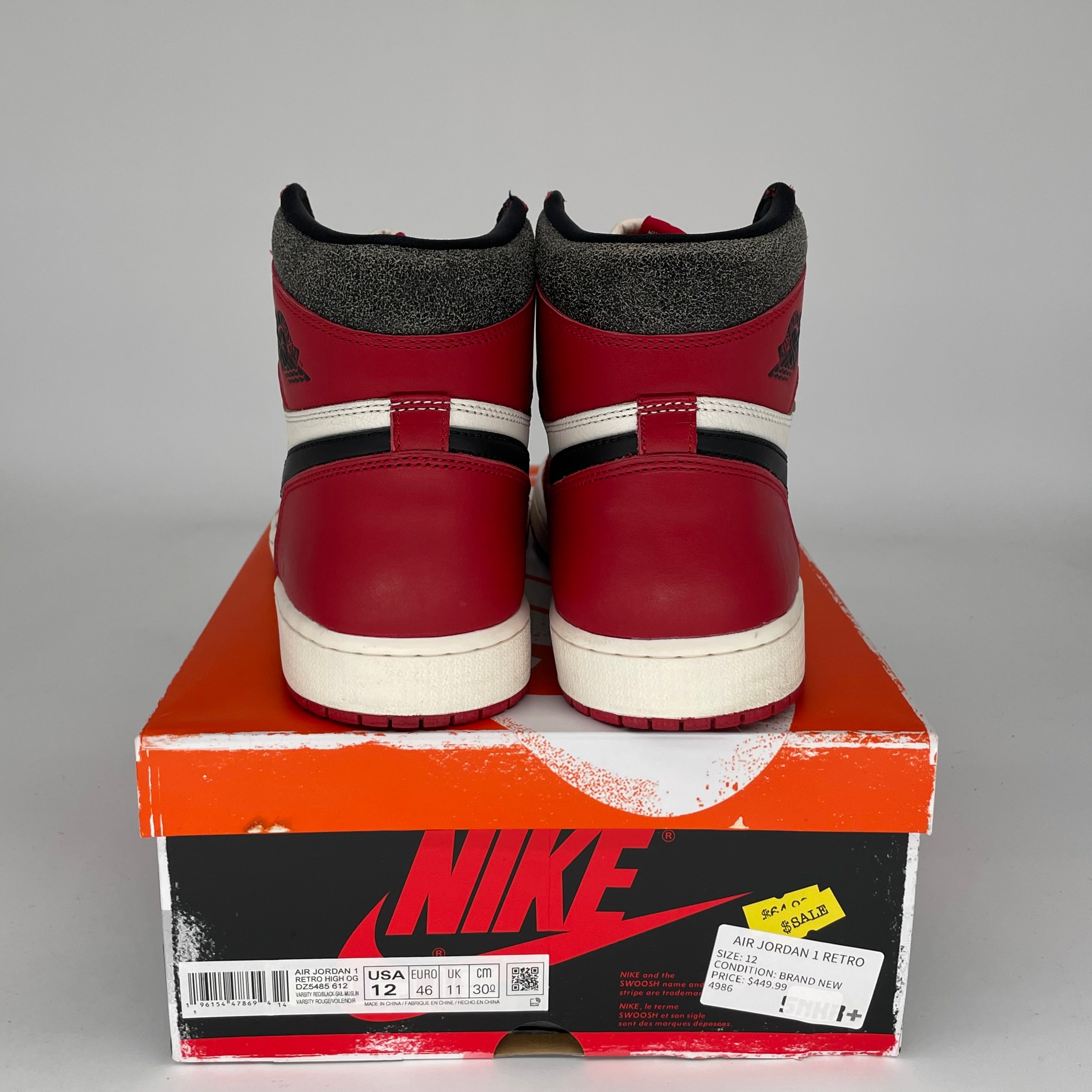 AIR JORDAN 1 LOST AND FOUND SIZE 12 DZ5485-612