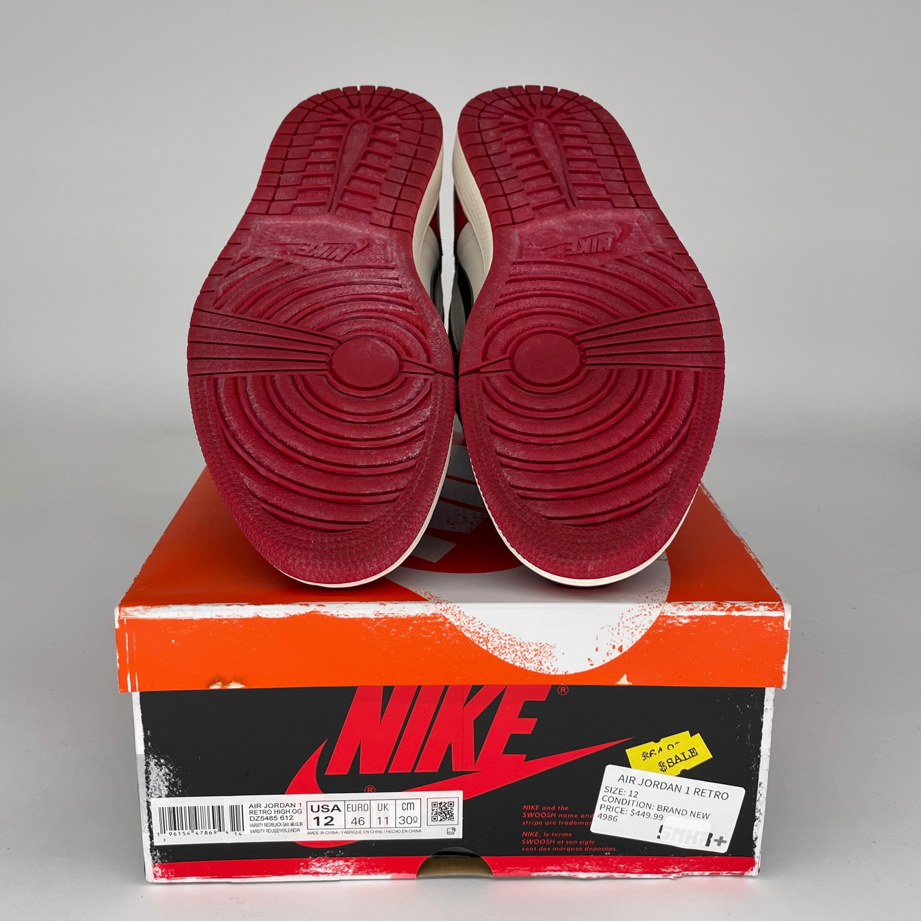 AIR JORDAN 1 LOST AND FOUND SIZE 12 DZ5485-612