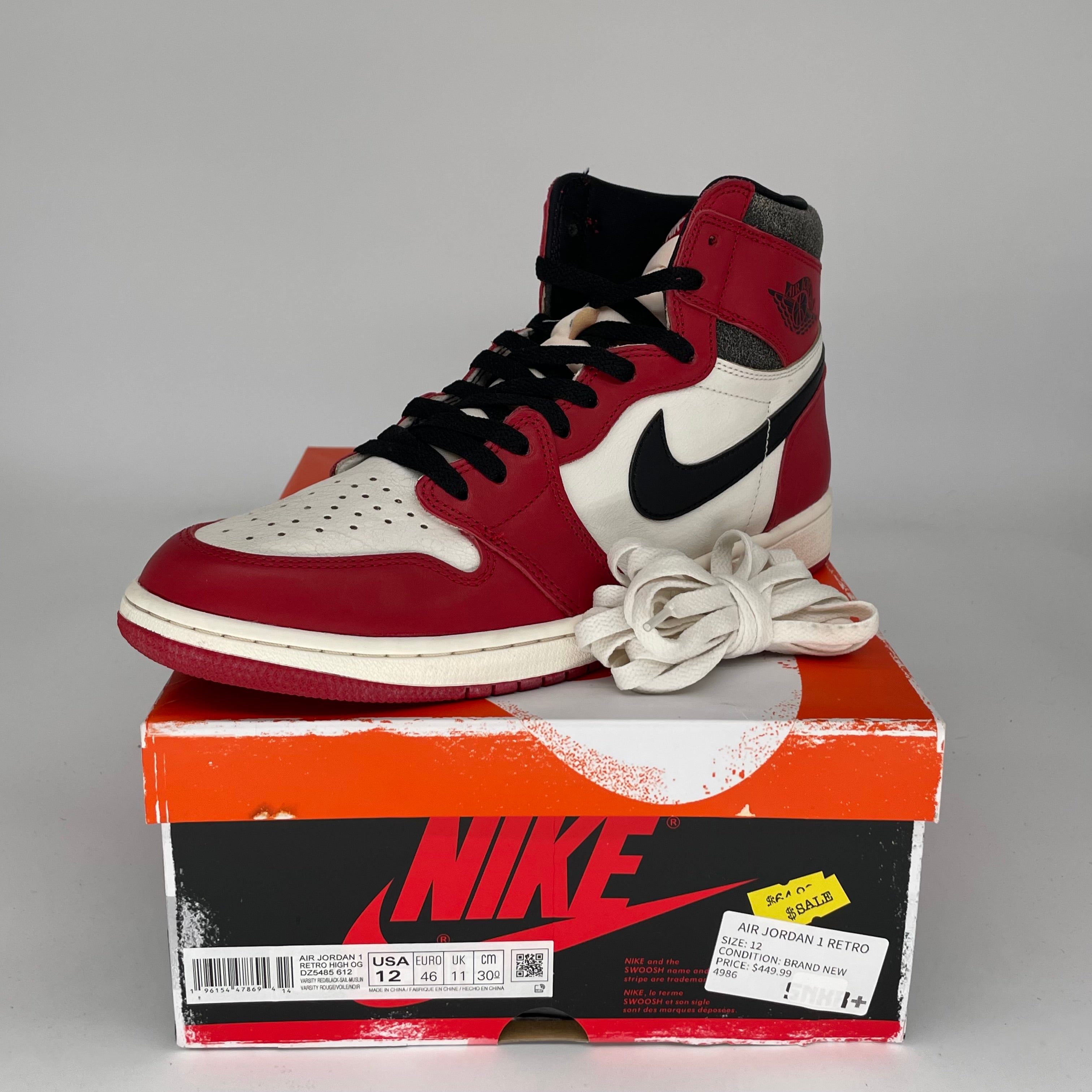 AIR JORDAN 1 LOST AND FOUND SIZE 12 DZ5485-612