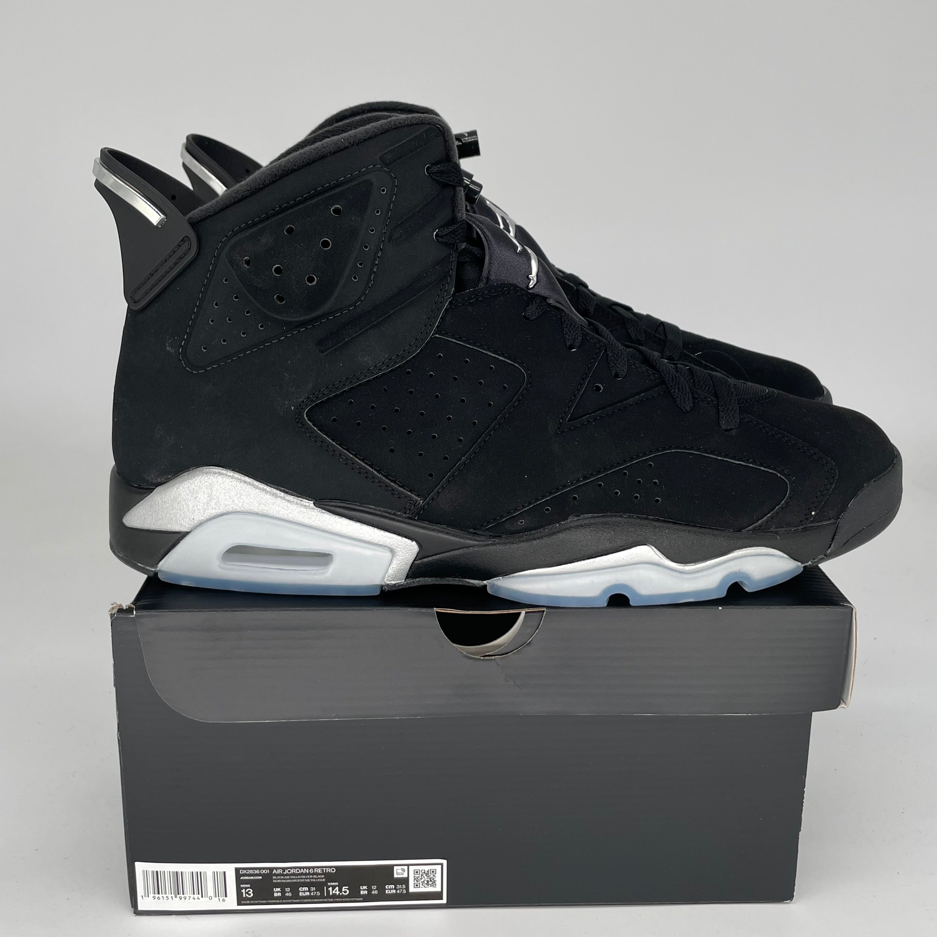 AIR JORDAN 6 CHROME SIZE 13 DX2863-001