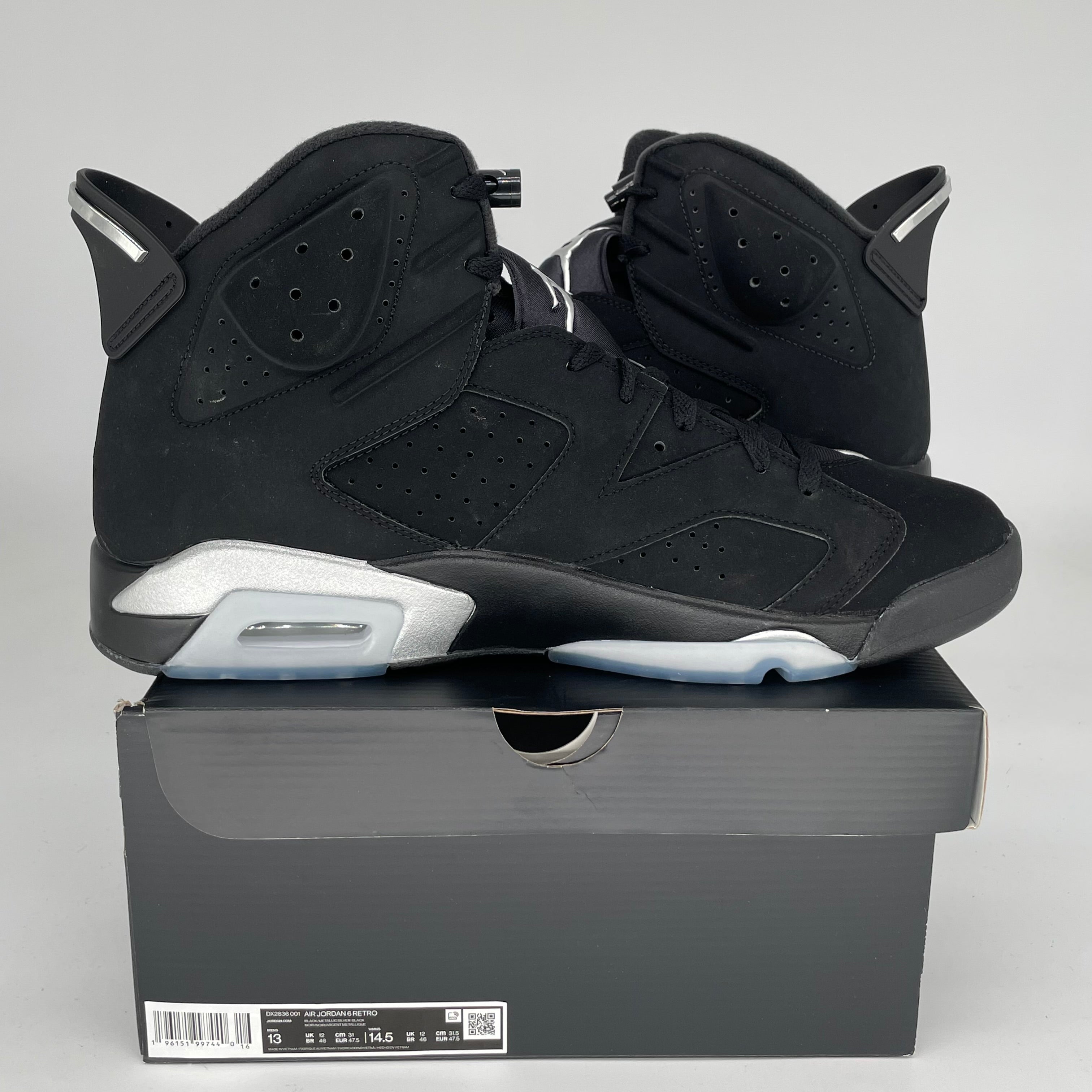 AIR JORDAN 6 CHROME SIZE 13 DX2863-001