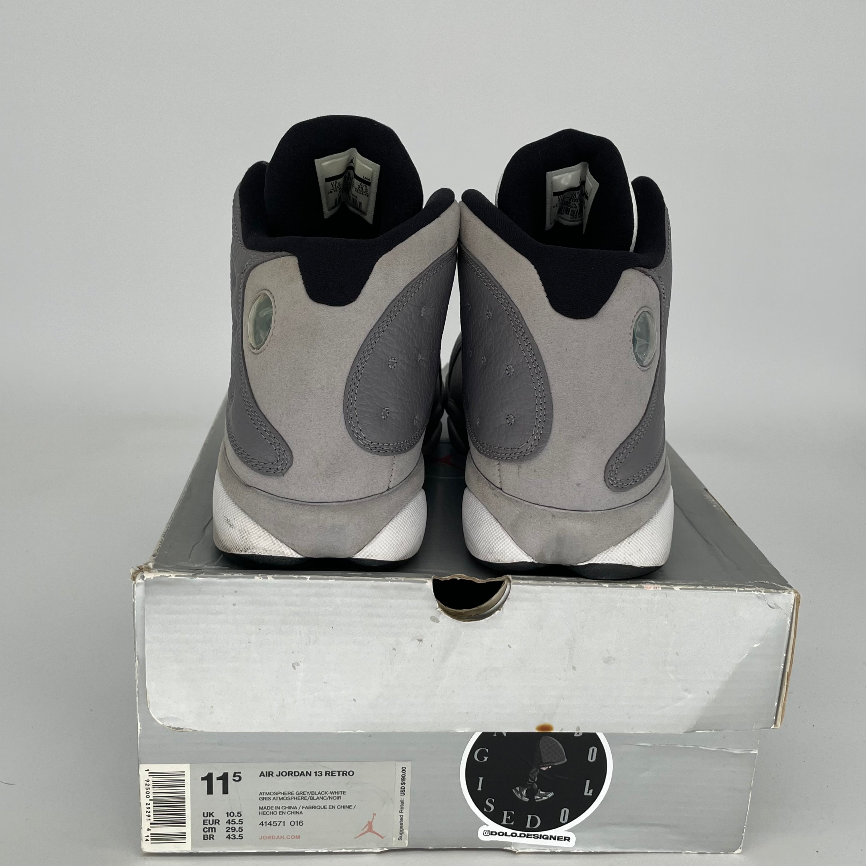 AIR JORDAN 13 ATMOSPHERE GREY SIZE 11.5 414571-016