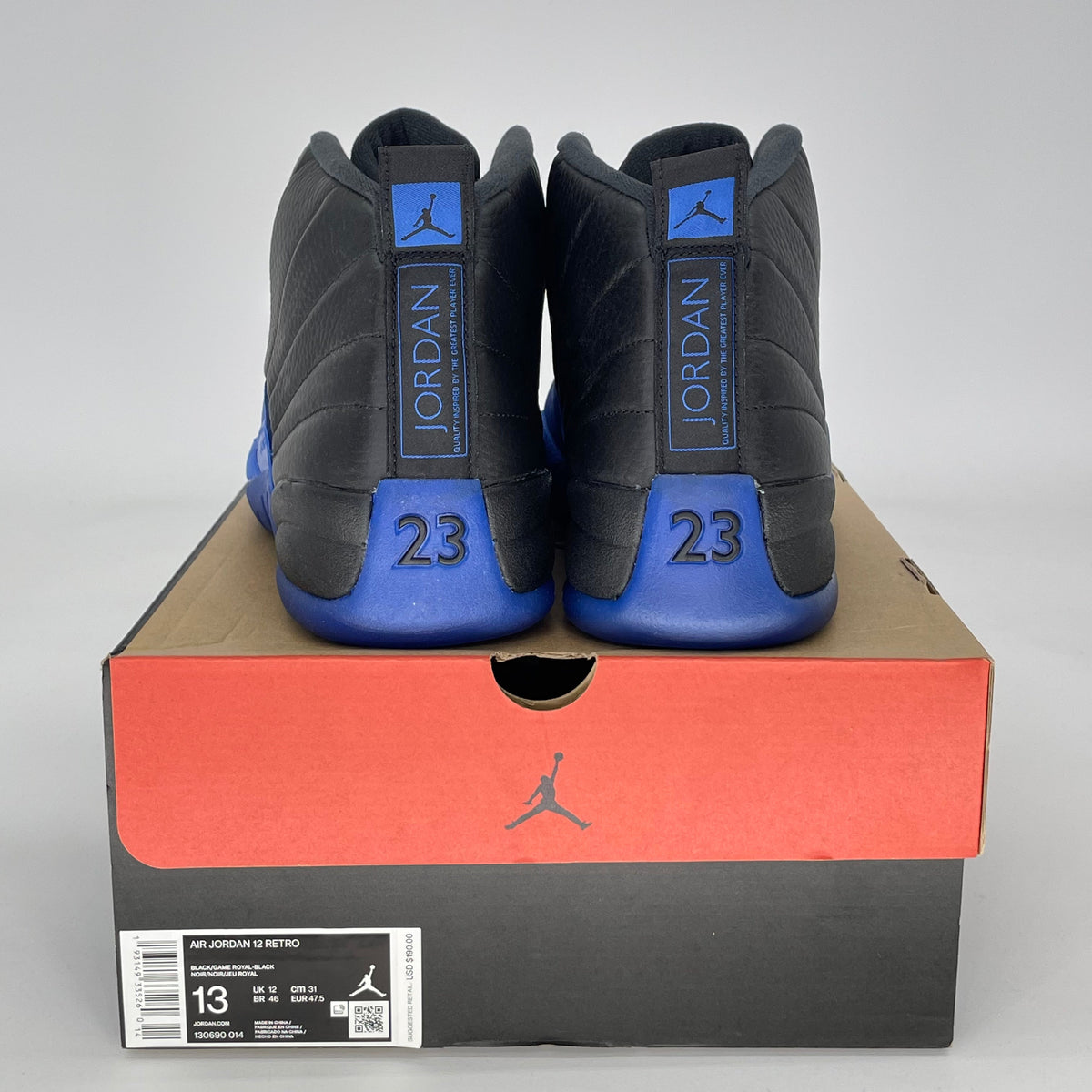 Jordan 12 Retro Black Game Royal