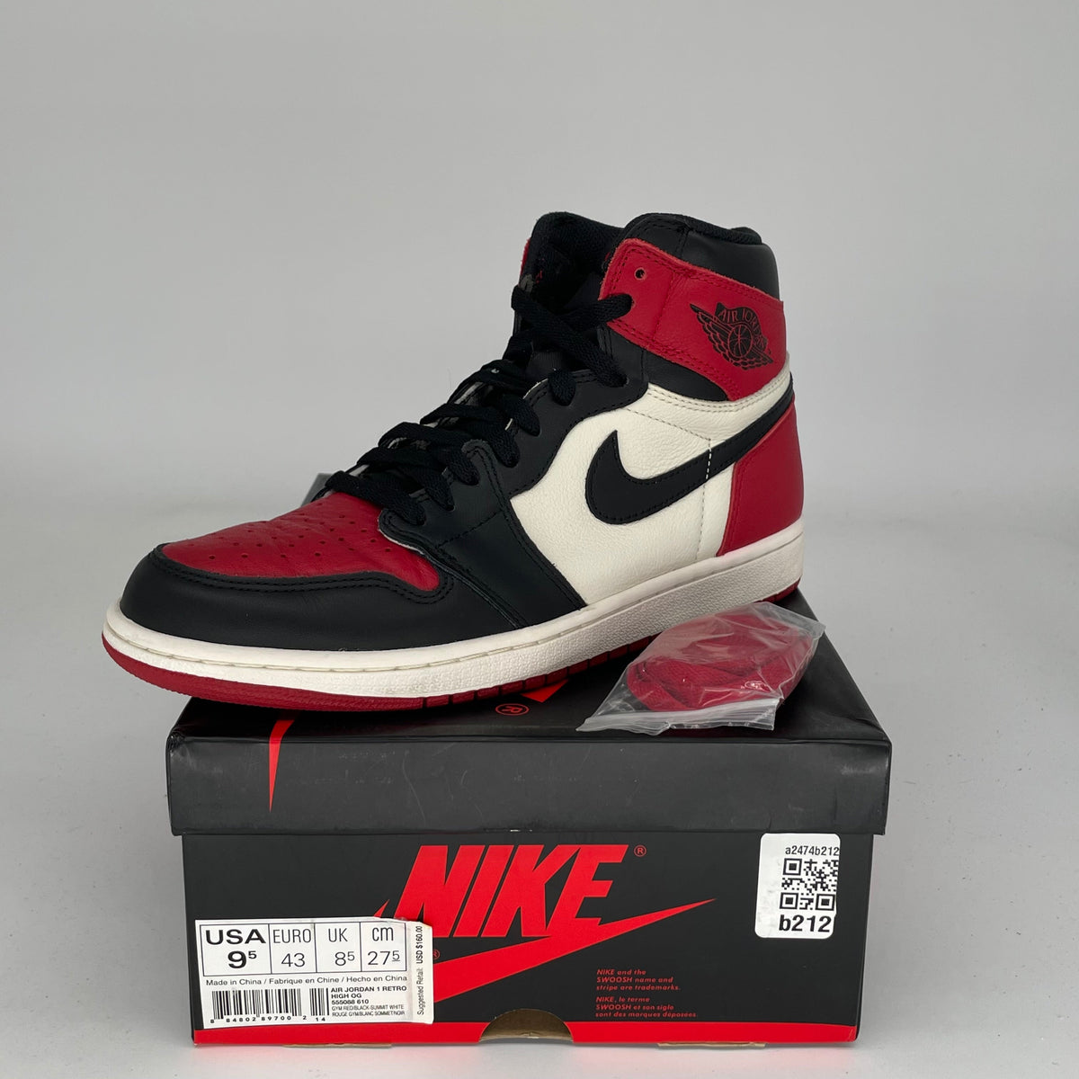 Jordan 1 Retro High Bred Toe