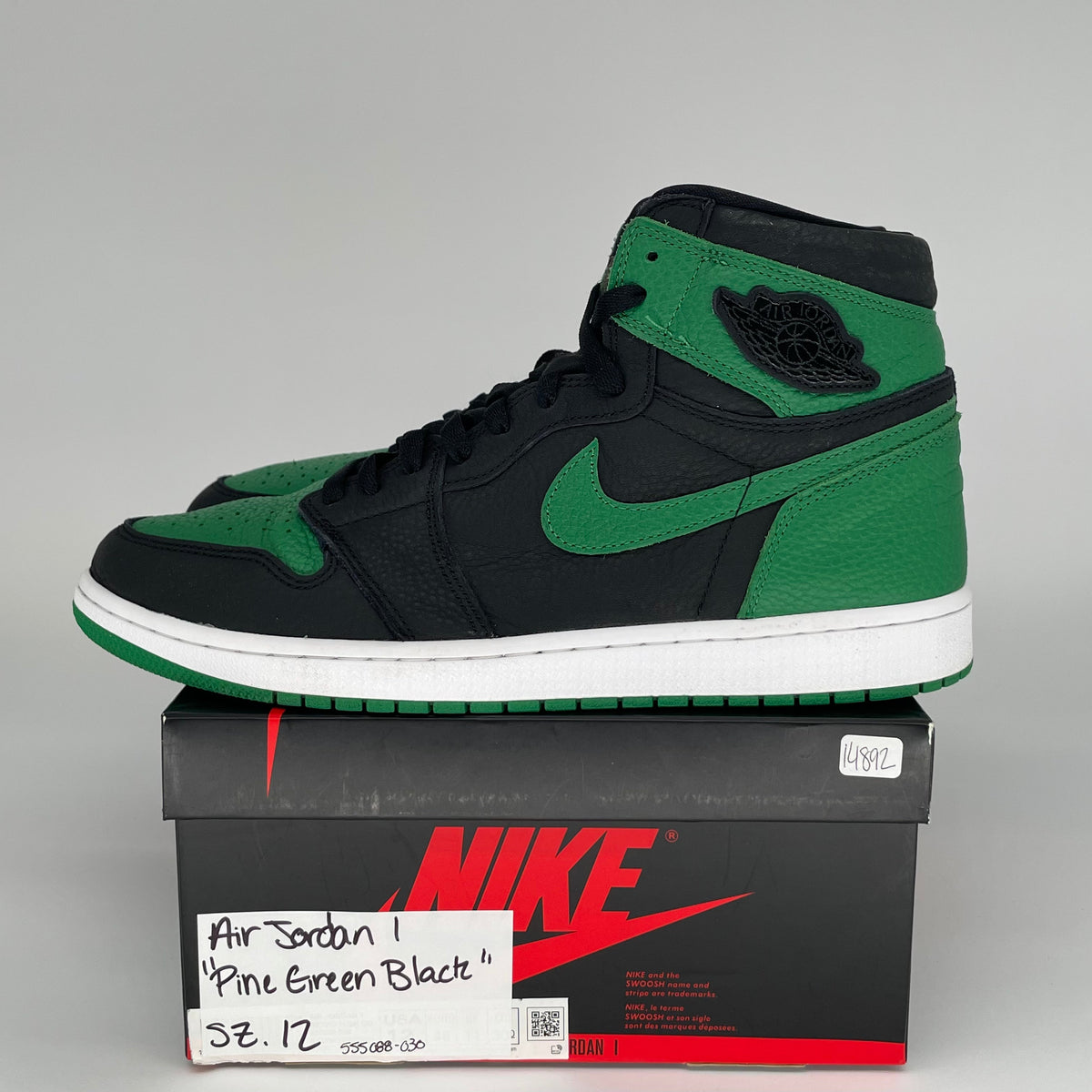 Jordan 1 Retro High Pine Green Black