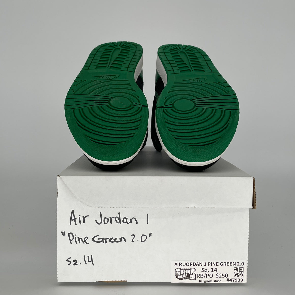 Jordan 1 Retro High Pine Green Black