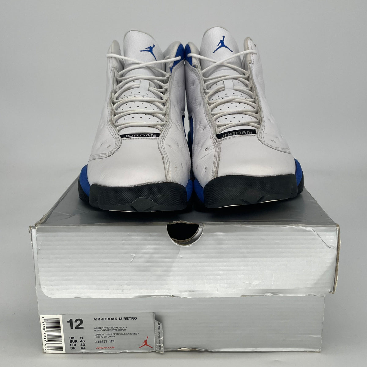 Jordan 13 Retro White Hyper Royal Black