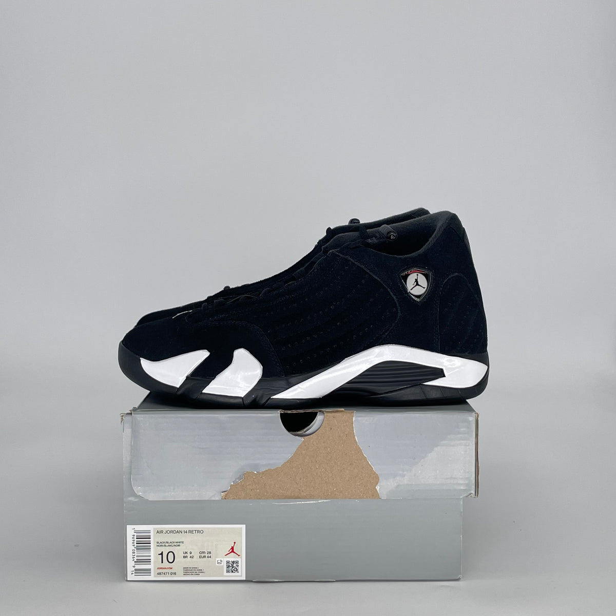 Jordan 14 Retro Black White