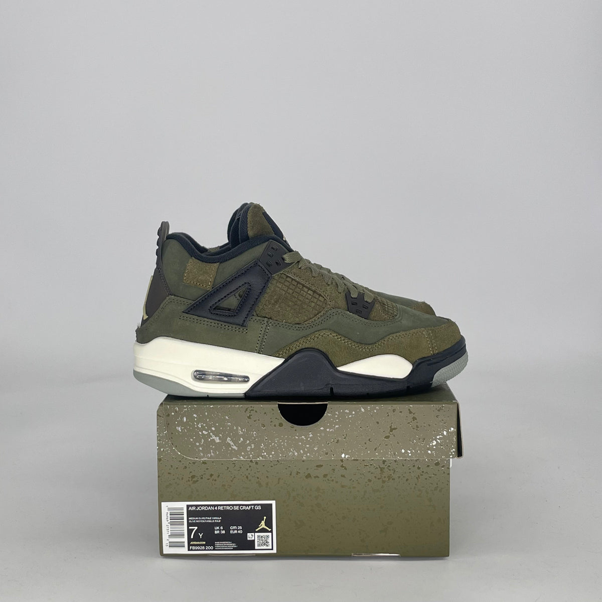 Jordan 4 Retro SE Craft Medium Olive (GS)