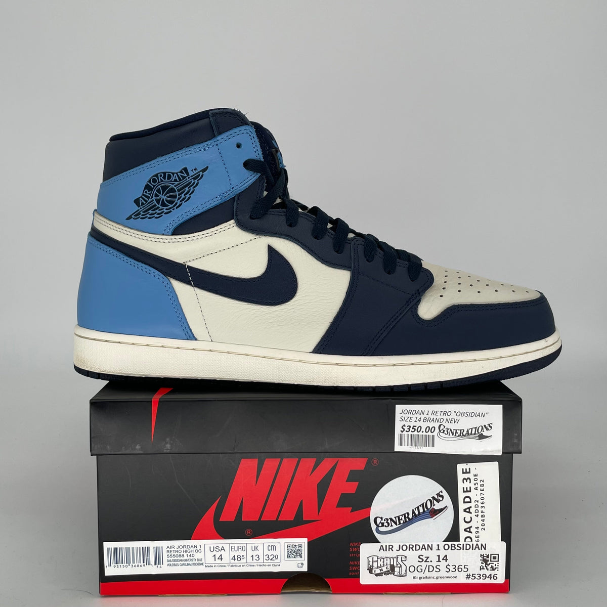 Jordan 1 Retro High Obsidian