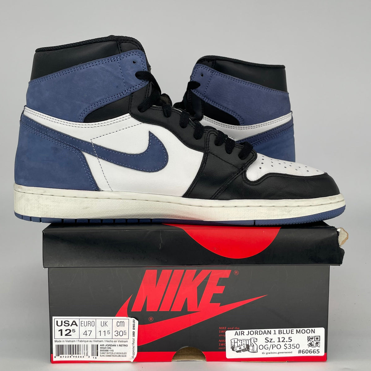 Jordan 1 Retro High Blue Moon