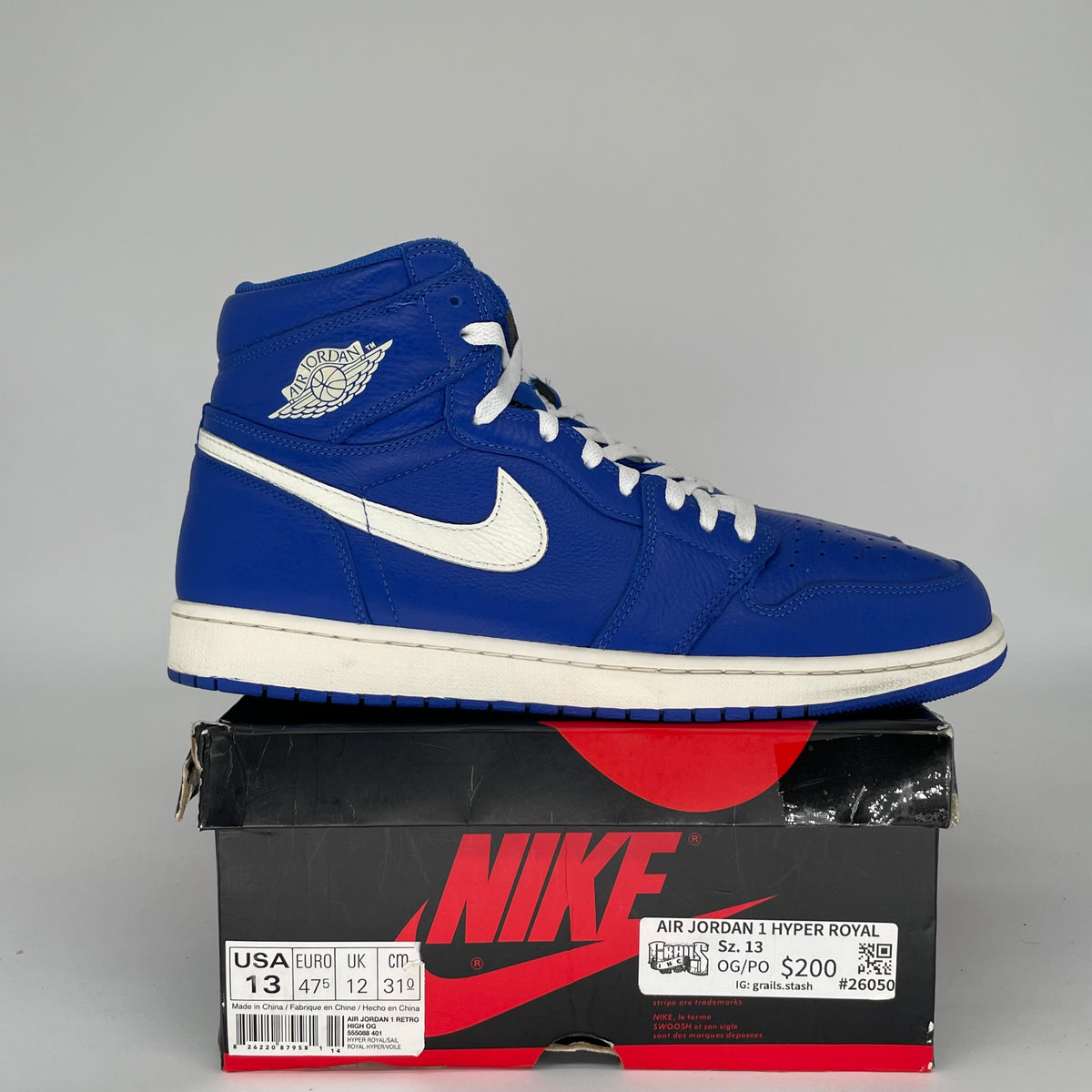 Jordan 1 Retro High Hyper Royal