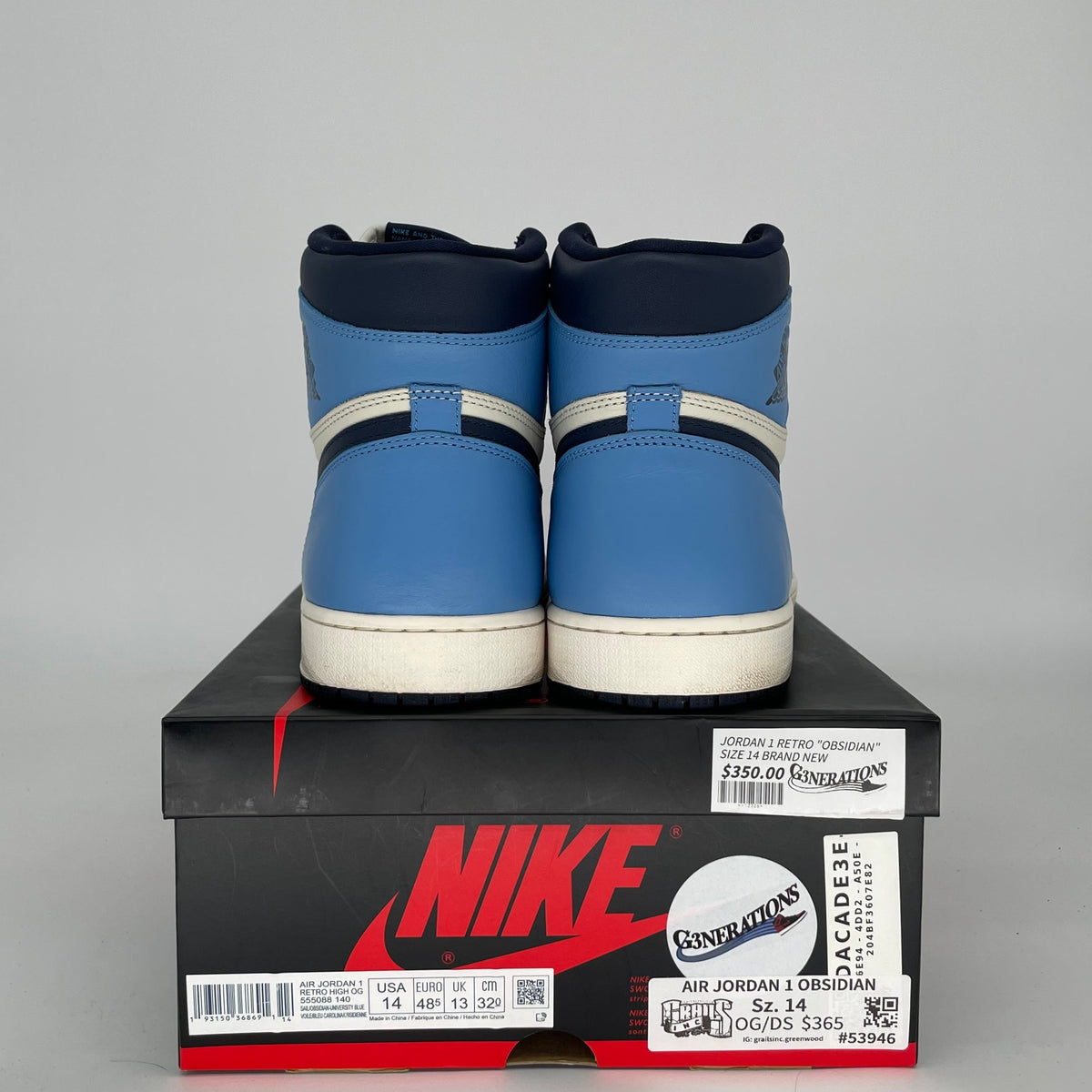 Jordan 1 Retro High Obsidian