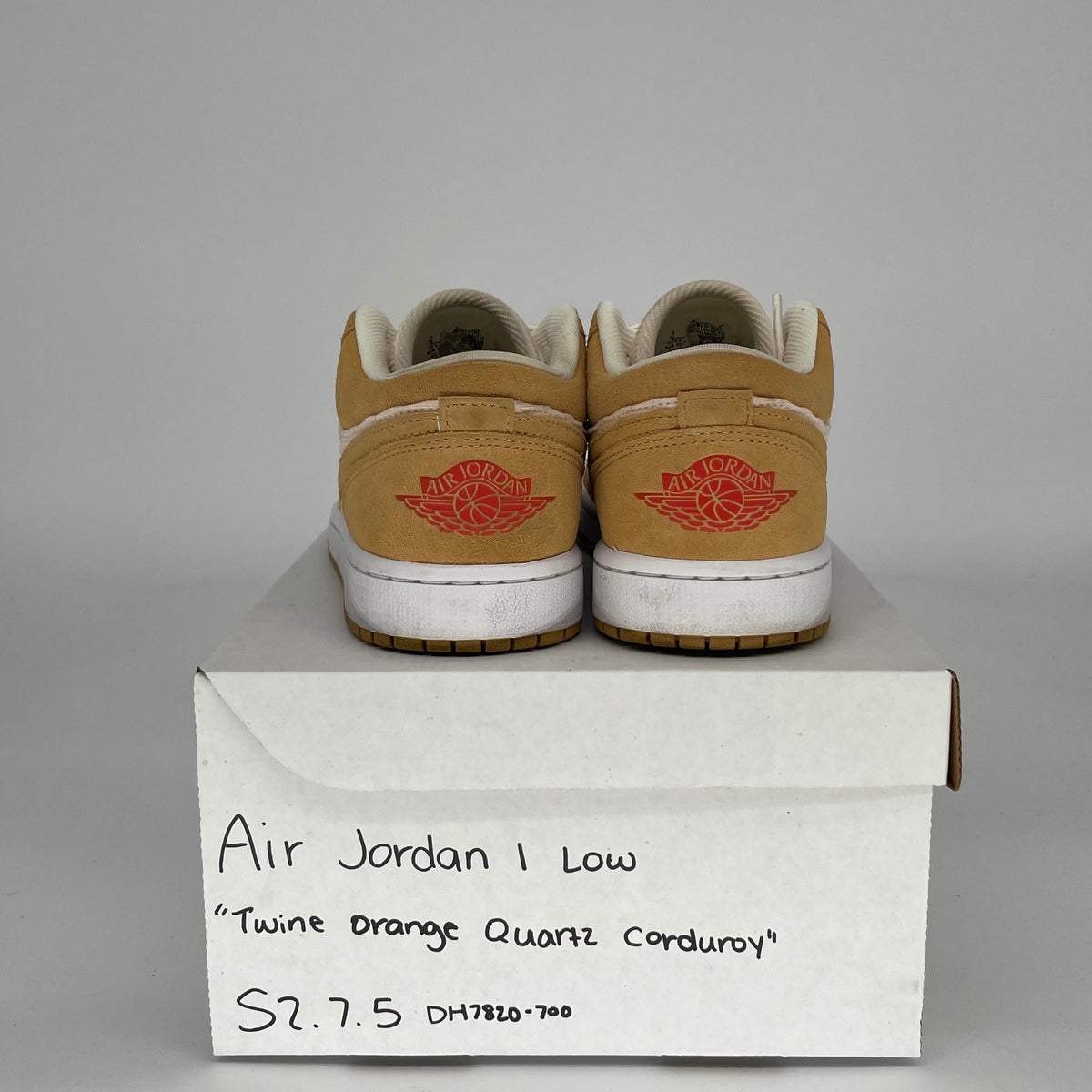 Jordan 1 Low SE Twine Orange Quartz Corduroy (Women's)