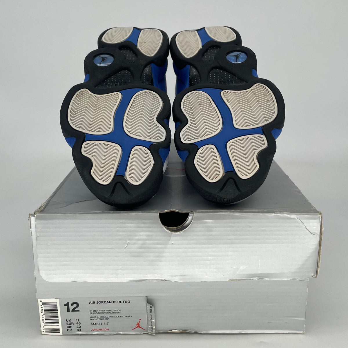 Jordan 13 Retro White Hyper Royal Black