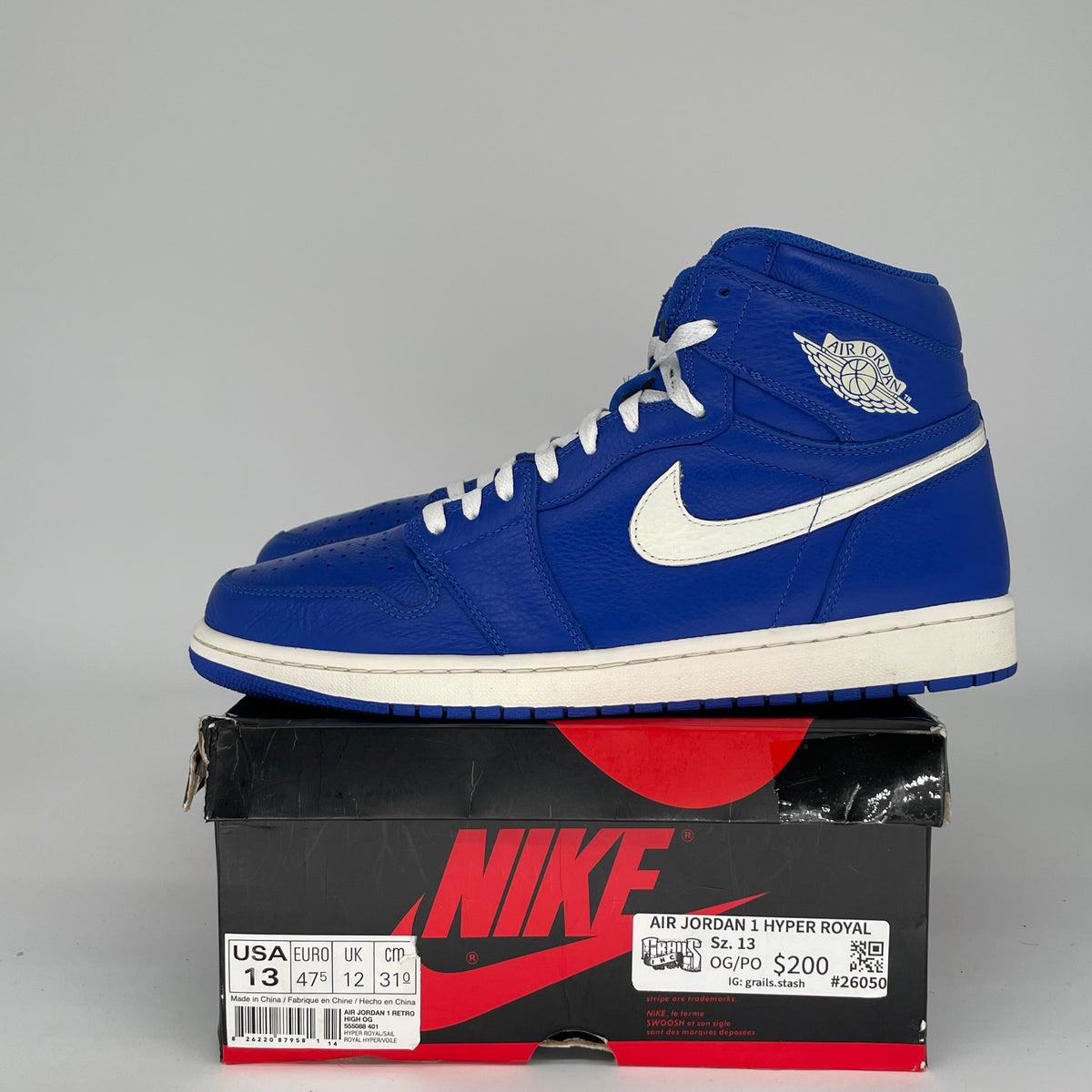 Jordan 1 Retro High Hyper Royal