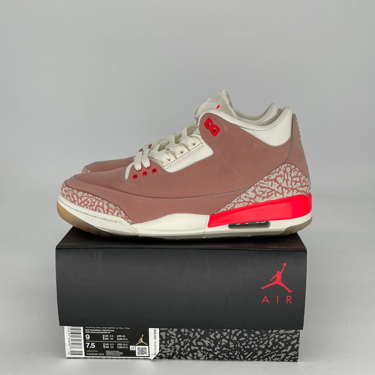Jordan 3 Retro Rust Pink (Women's)