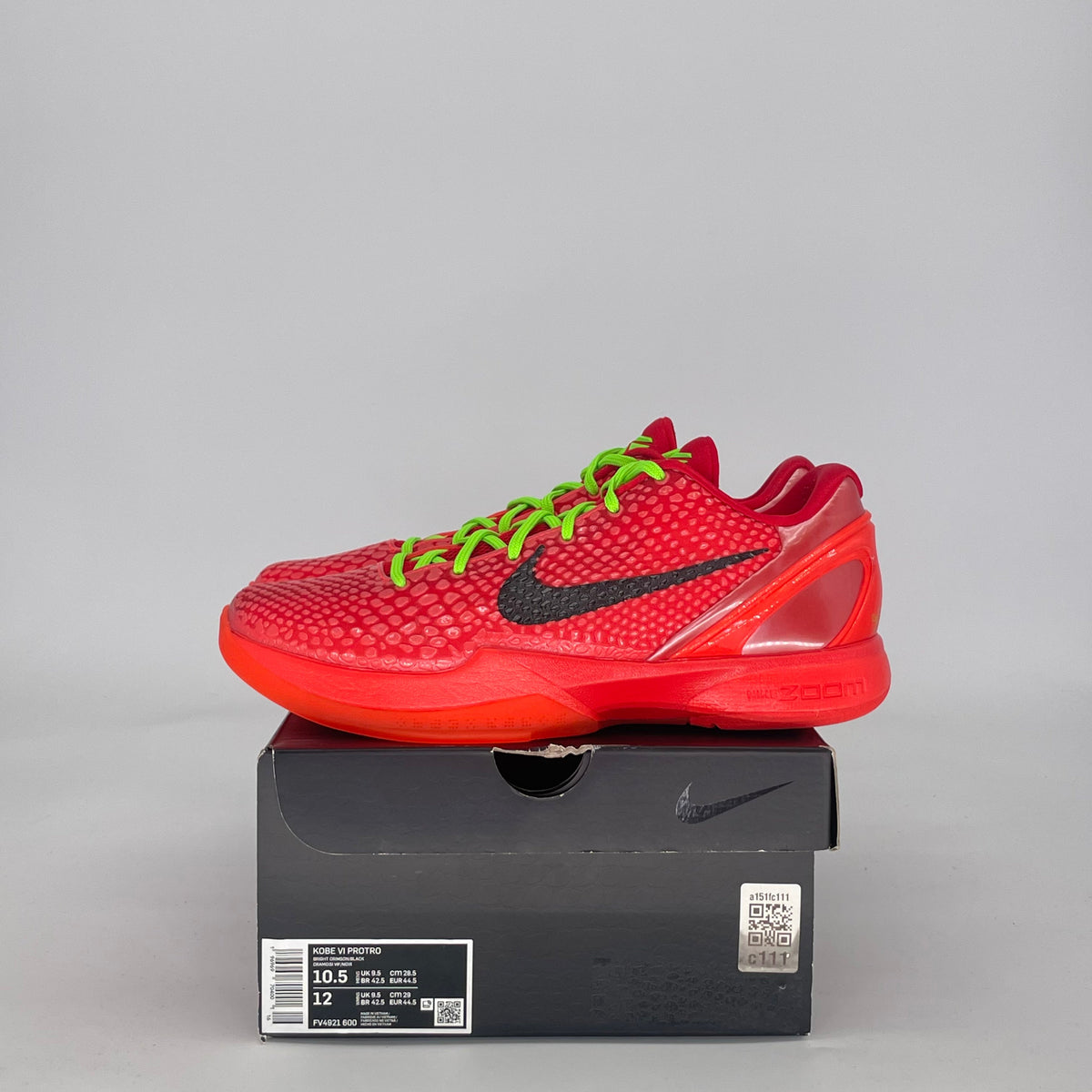 Nike Kobe 6 Protro Reverse Grinch