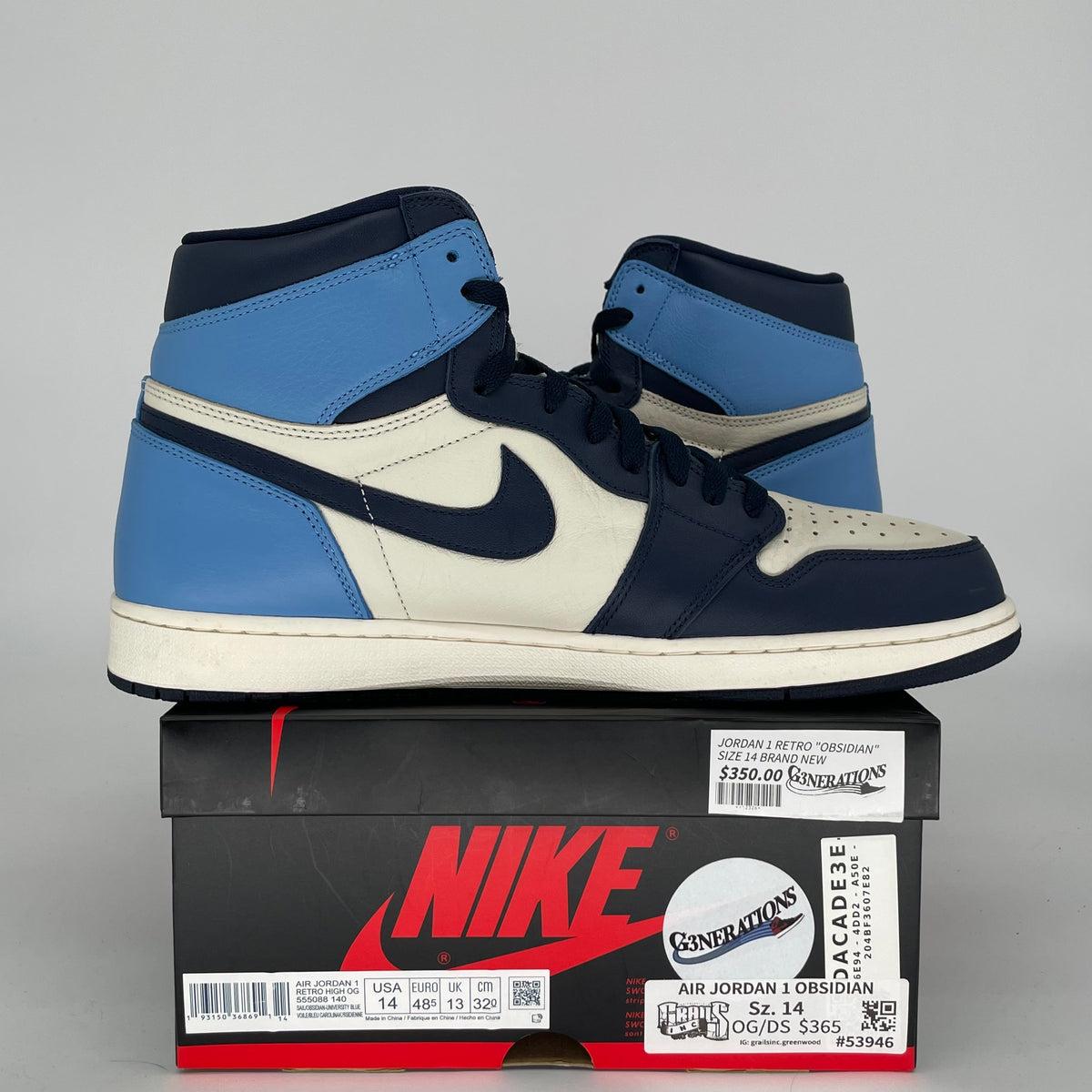 Jordan 1 Retro High Obsidian