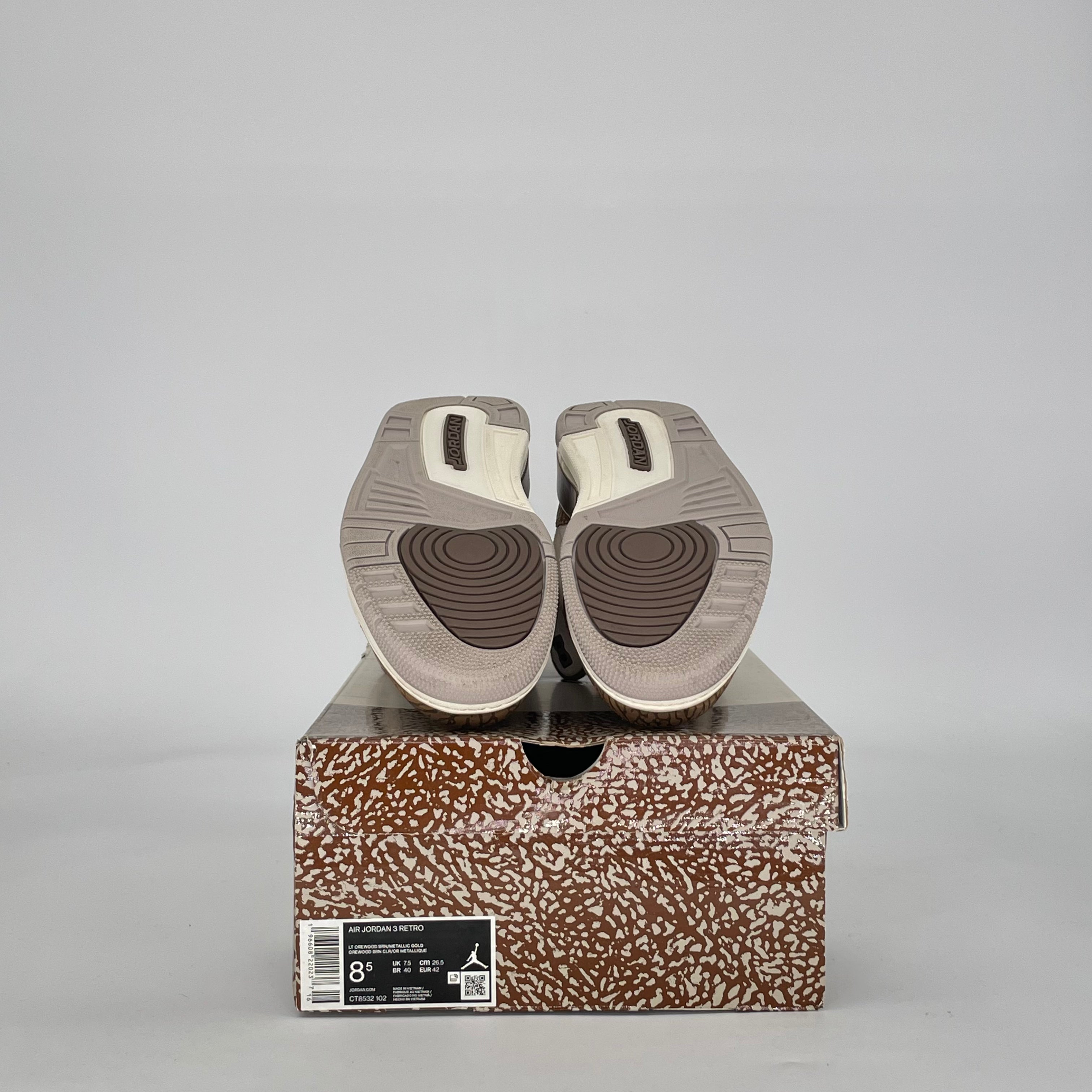 AIR JORDAN 3 PALOMINO CT8532-102 SIZE 8.5/10W
