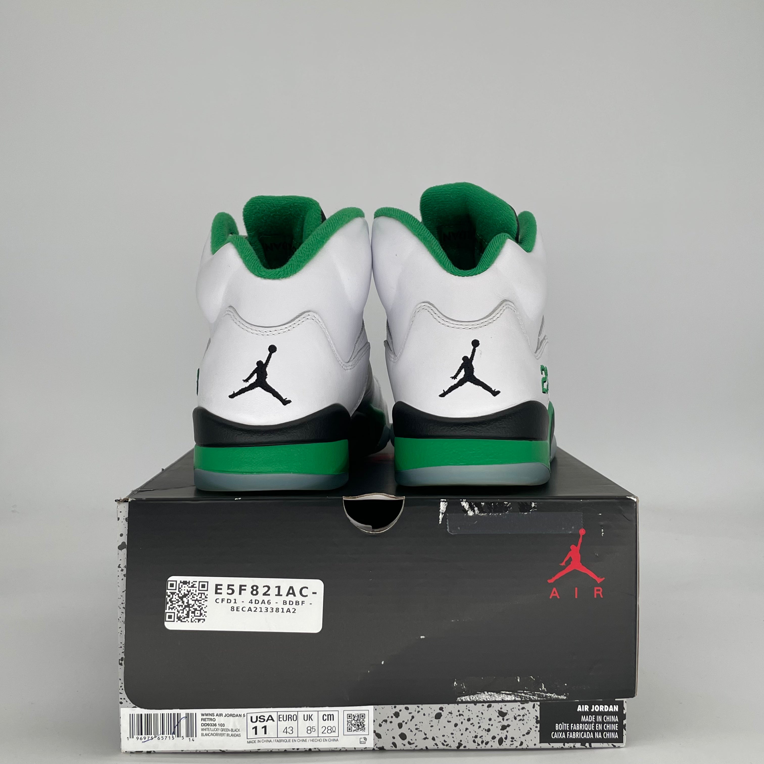 AIR JORDAN 5 LUCKY GREEN W DD9336-103 SIZE 9.5/11W
