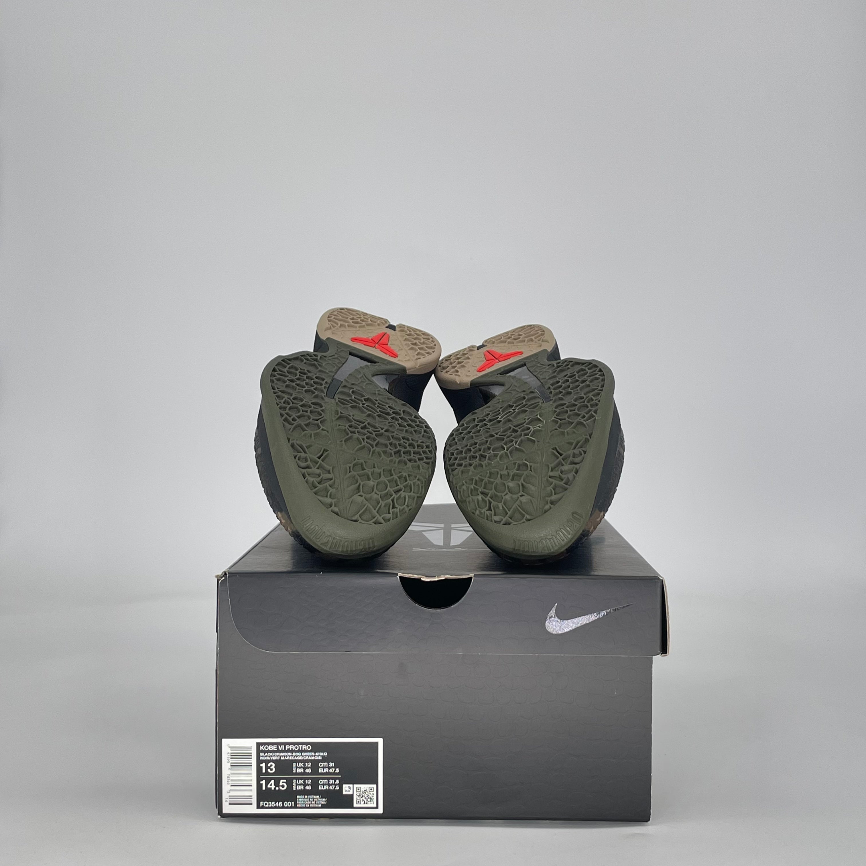 NIKE KOBE 6 PROTRO ITALIAN CAMO (2024) FQ3546-001 SIZE 13/14.5W